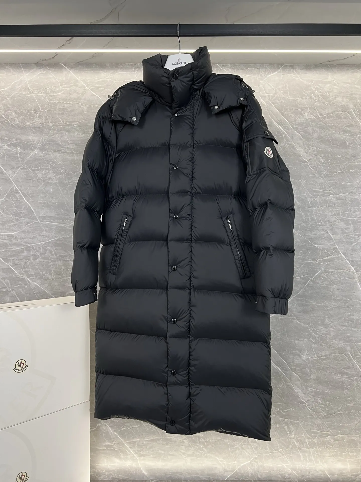 Hanoverian Matte Long Down Coat D63019005 — view 3