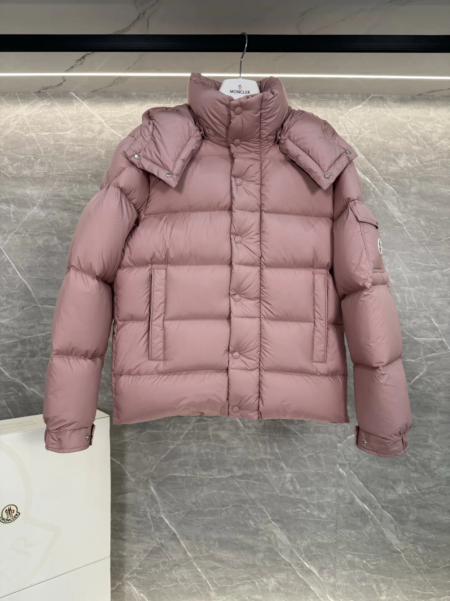 Moncler Vezere Short Down Puffer Jacket D63019010 — view 3