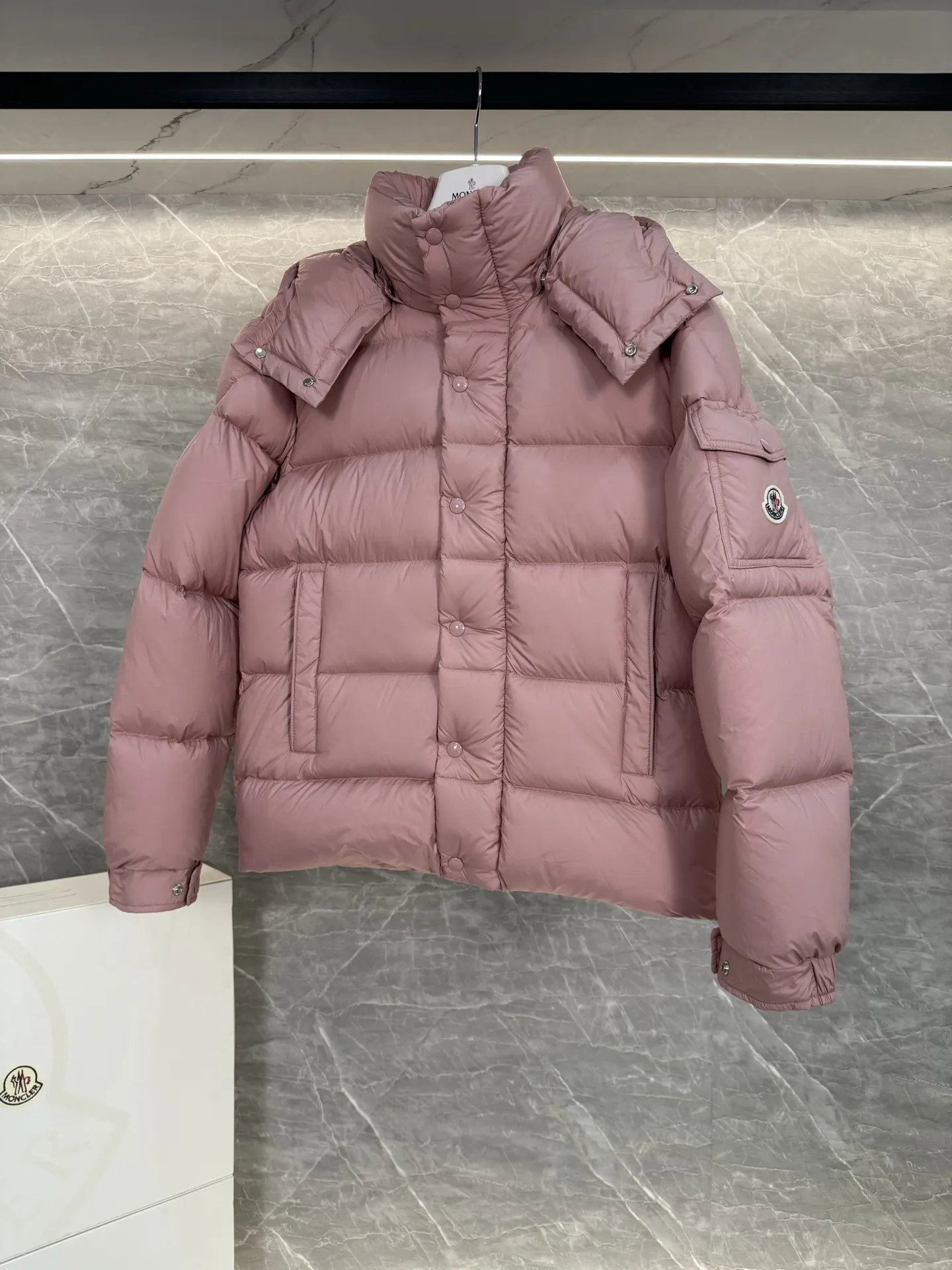 Moncler Vezere Short Down Puffer Jacket D63019010 — view 4