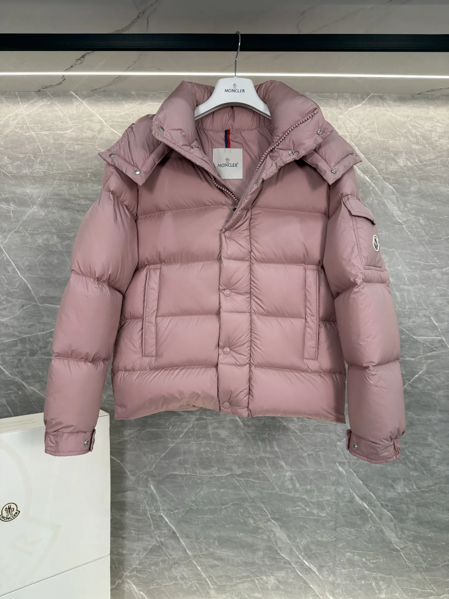 Moncler Vezere Short Down Puffer Jacket D63019010 — view 6