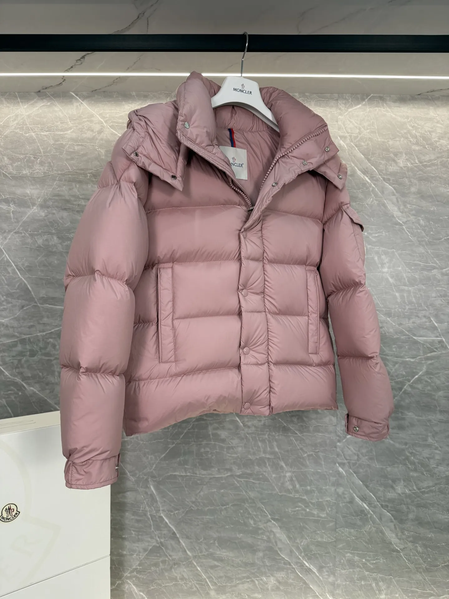 Moncler Vezere Short Down Puffer Jacket D63019010 — view 8