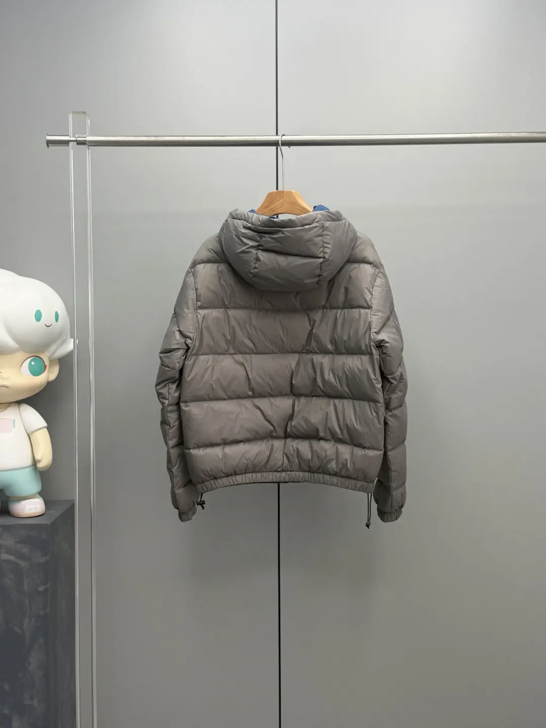 Hooded Cropped Down Puffer Jacket D64019093 — view 9