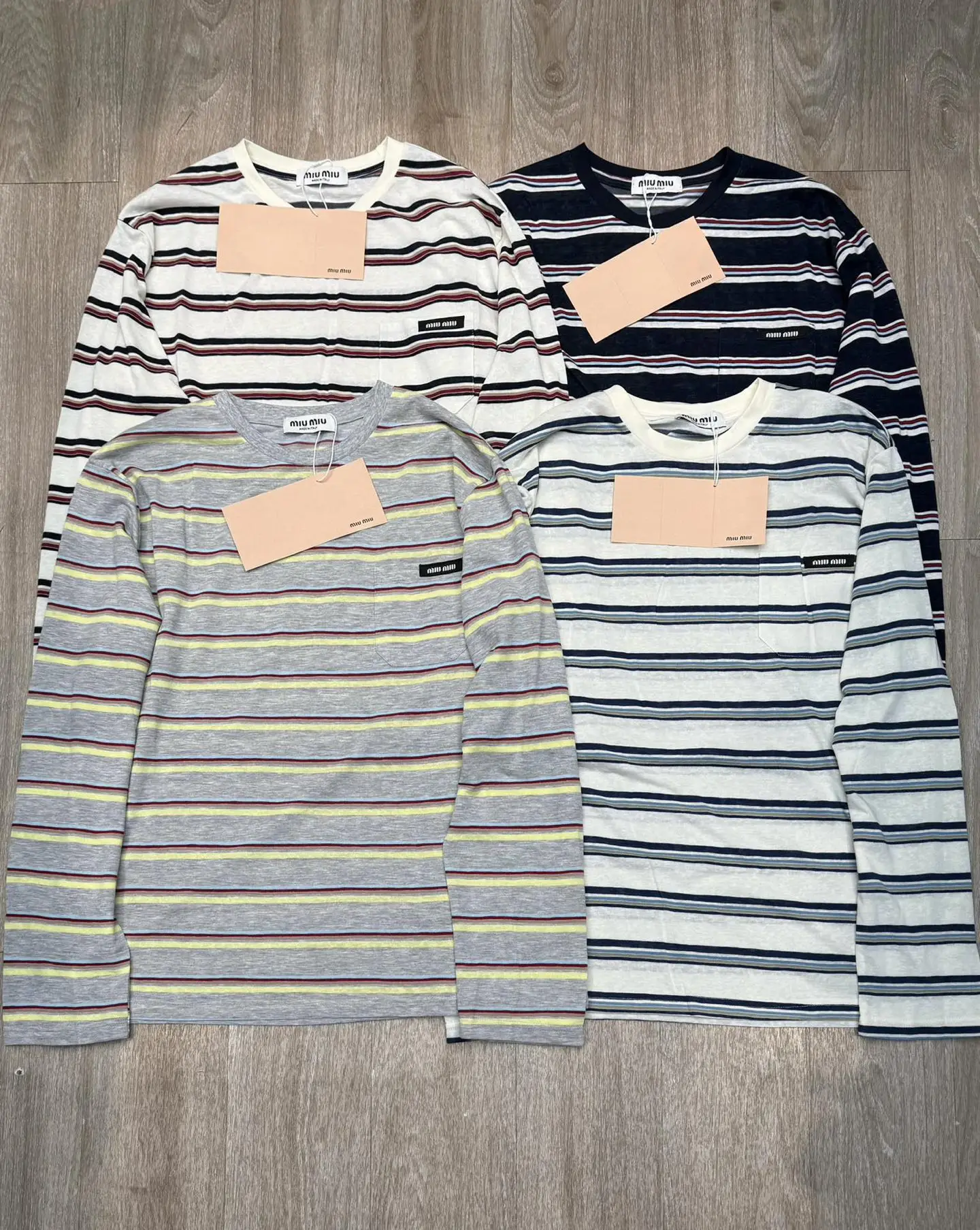 Striped Long-Sleeve Cotton T-Shirt D6915646
