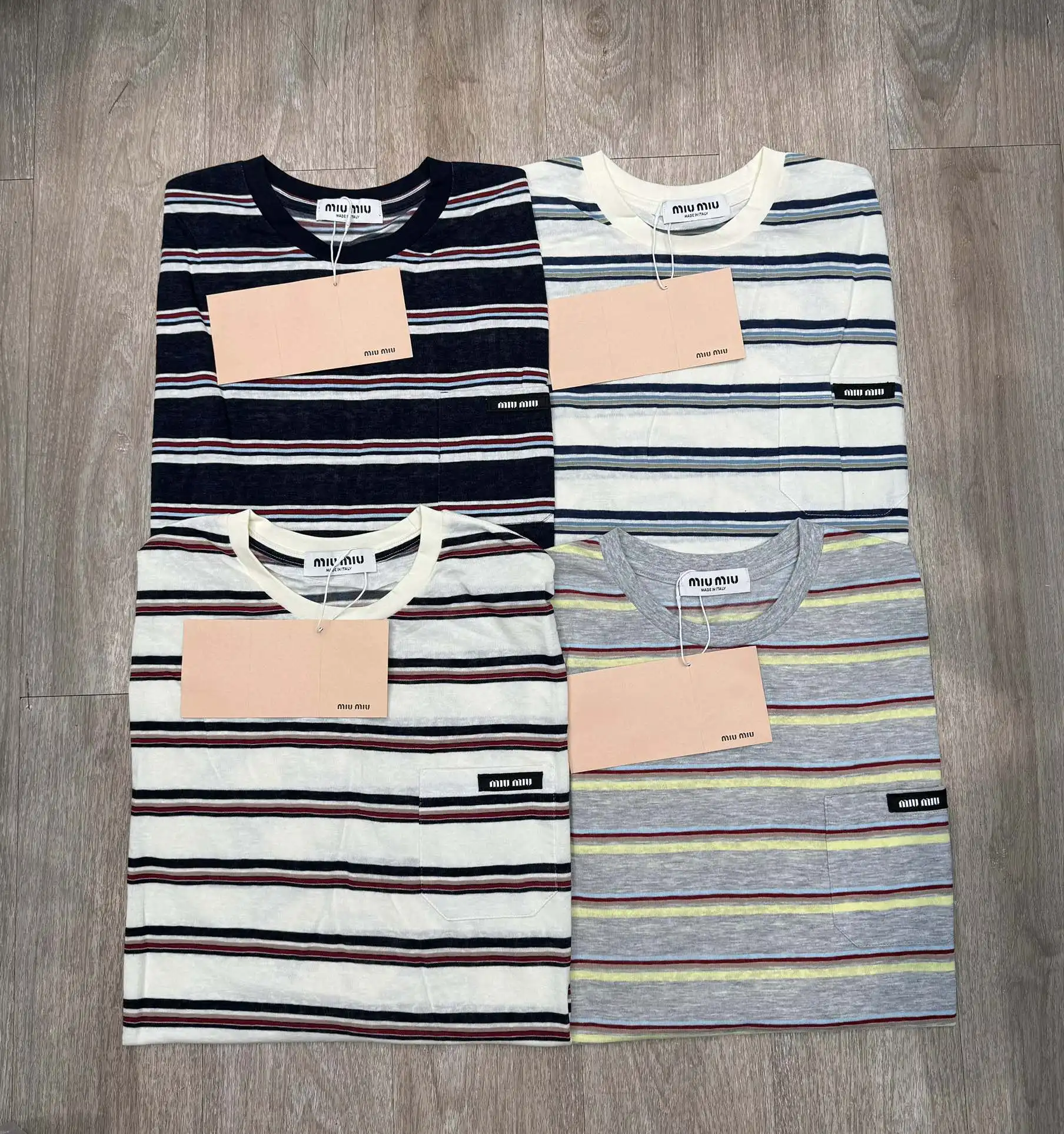 Striped Long-Sleeve Cotton T-Shirt D6915646 — view 2