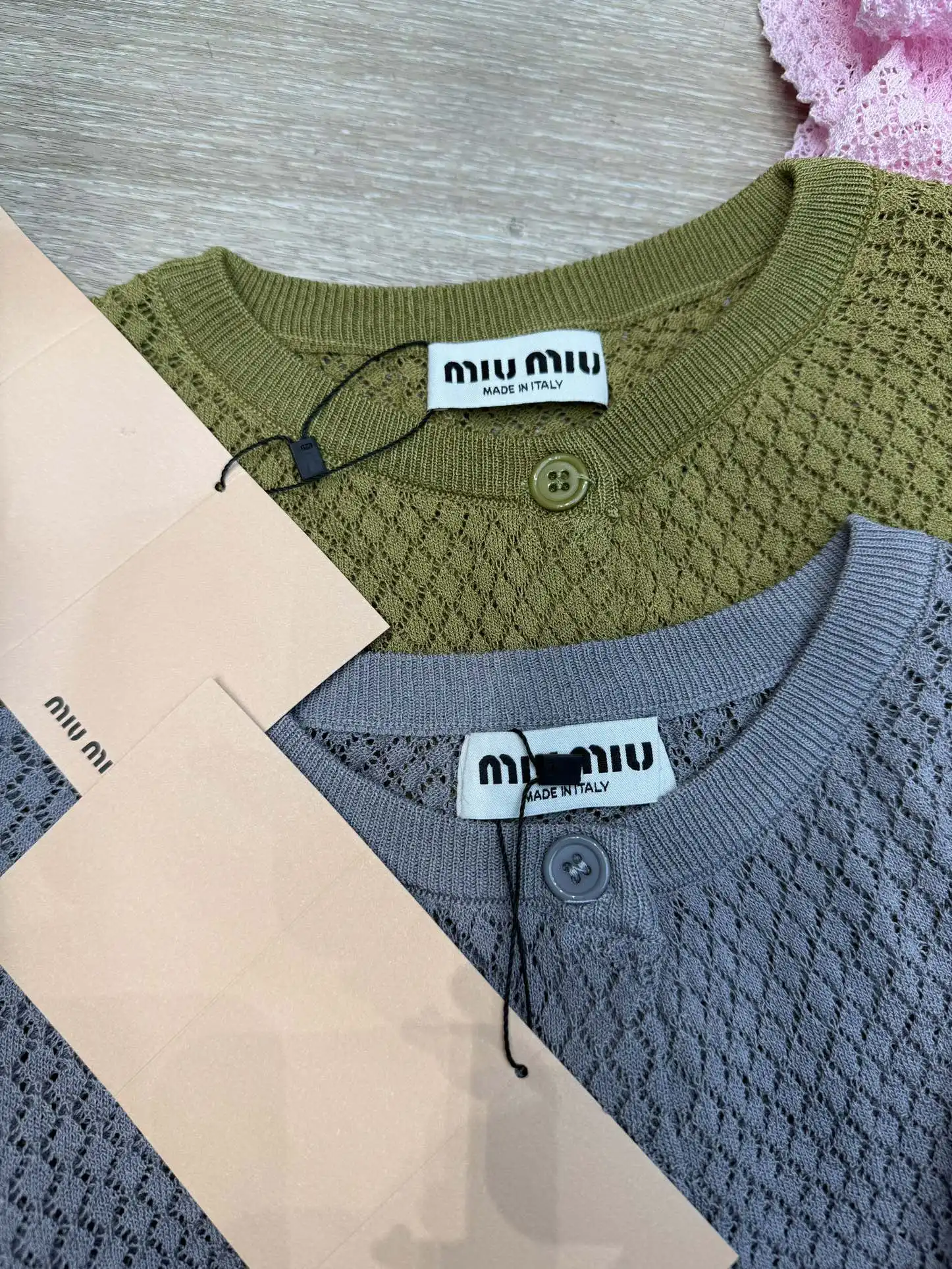 Open-Knit Logo Cardigan D7515688 — view 3