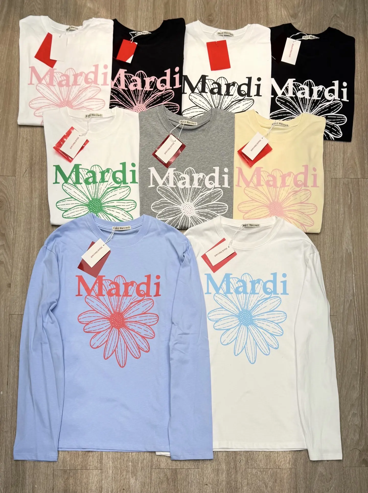 Mardi Mercredi Daisy Print Long-Sleeve T-Shirt D7915696