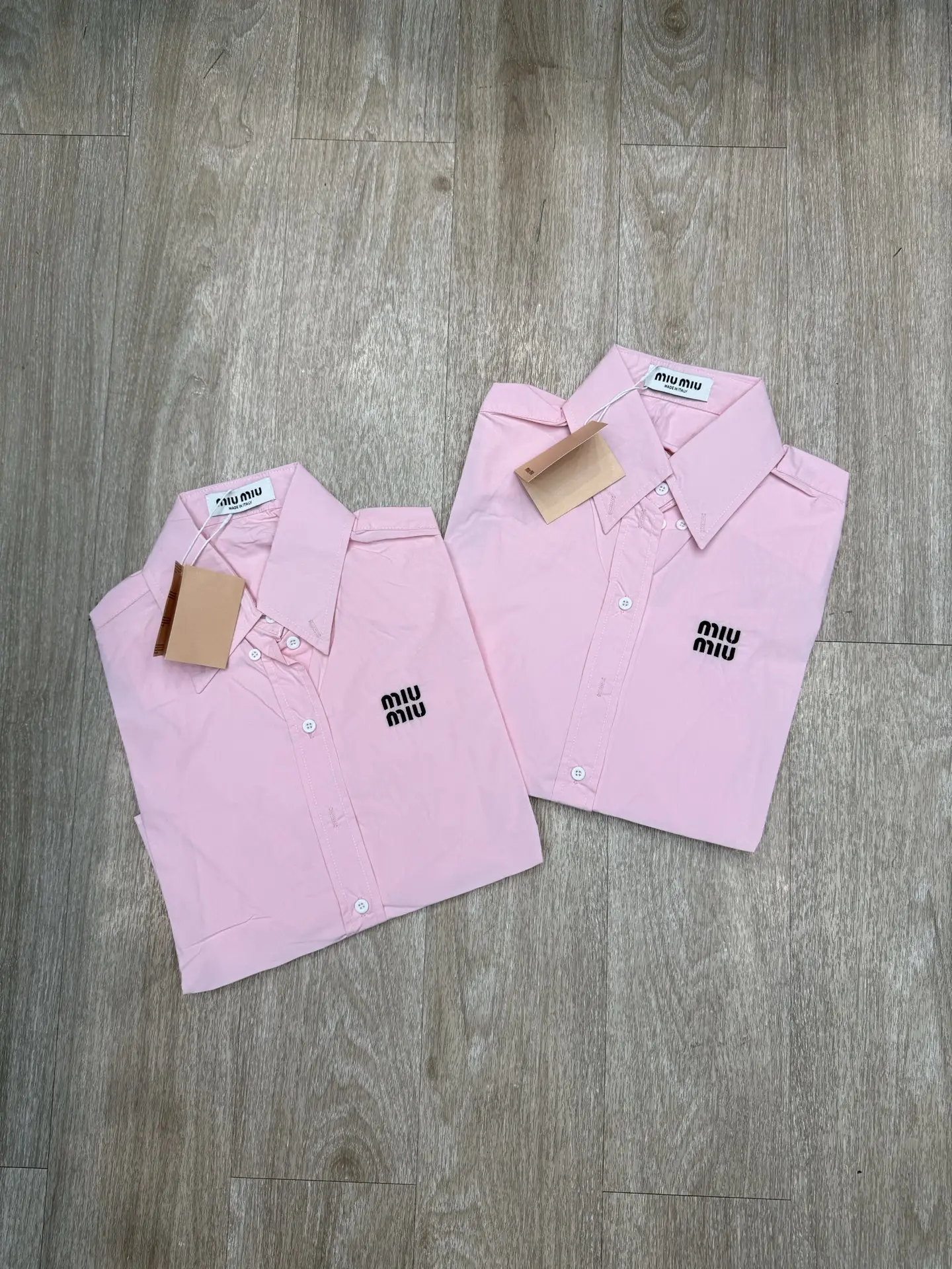 Embroidered Logo Cropped Poplin Shirt D7915695 — view 2