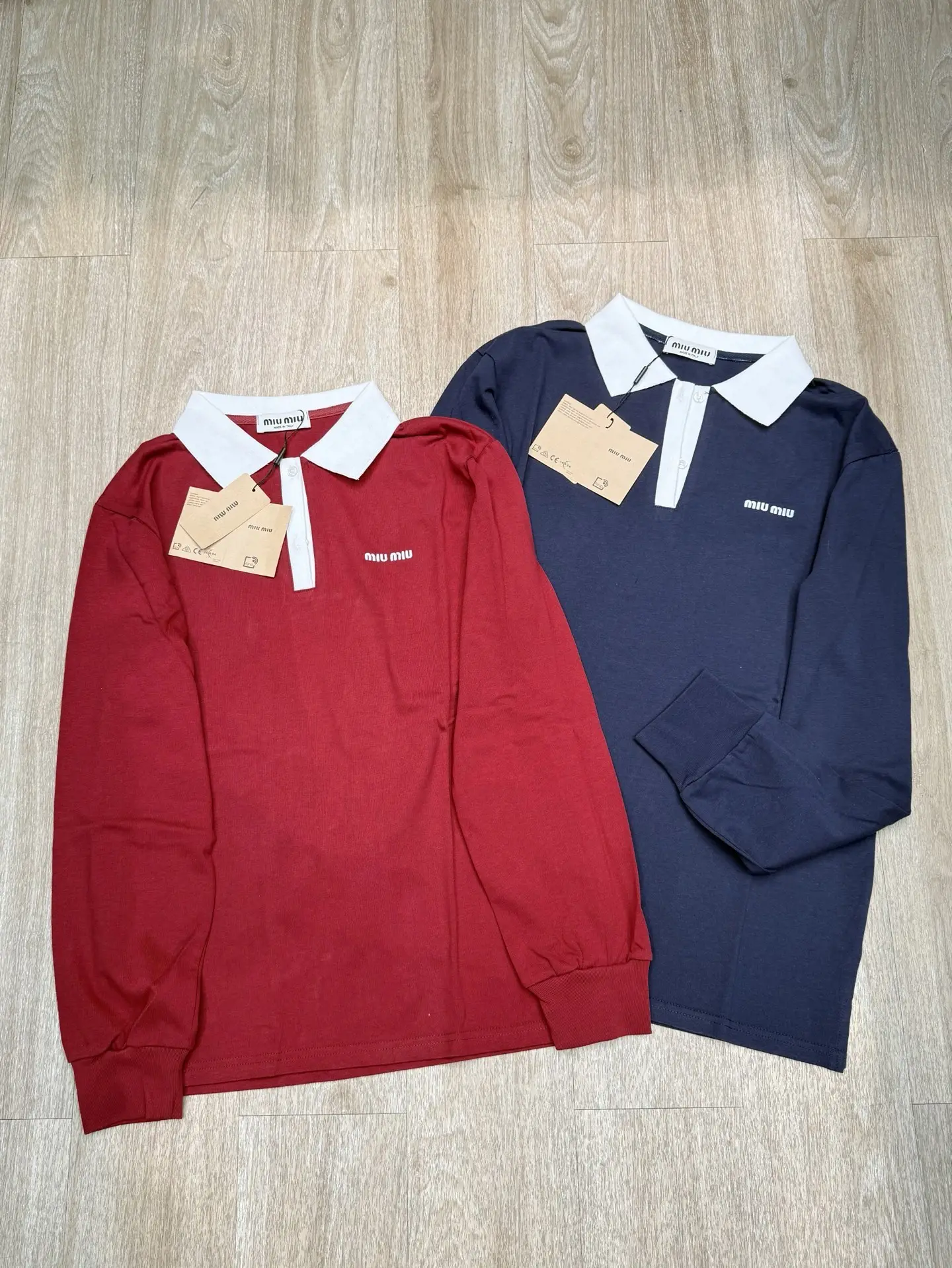 Contrast Collar Logo Embroidery Polo Shirt D7915700 — view 4