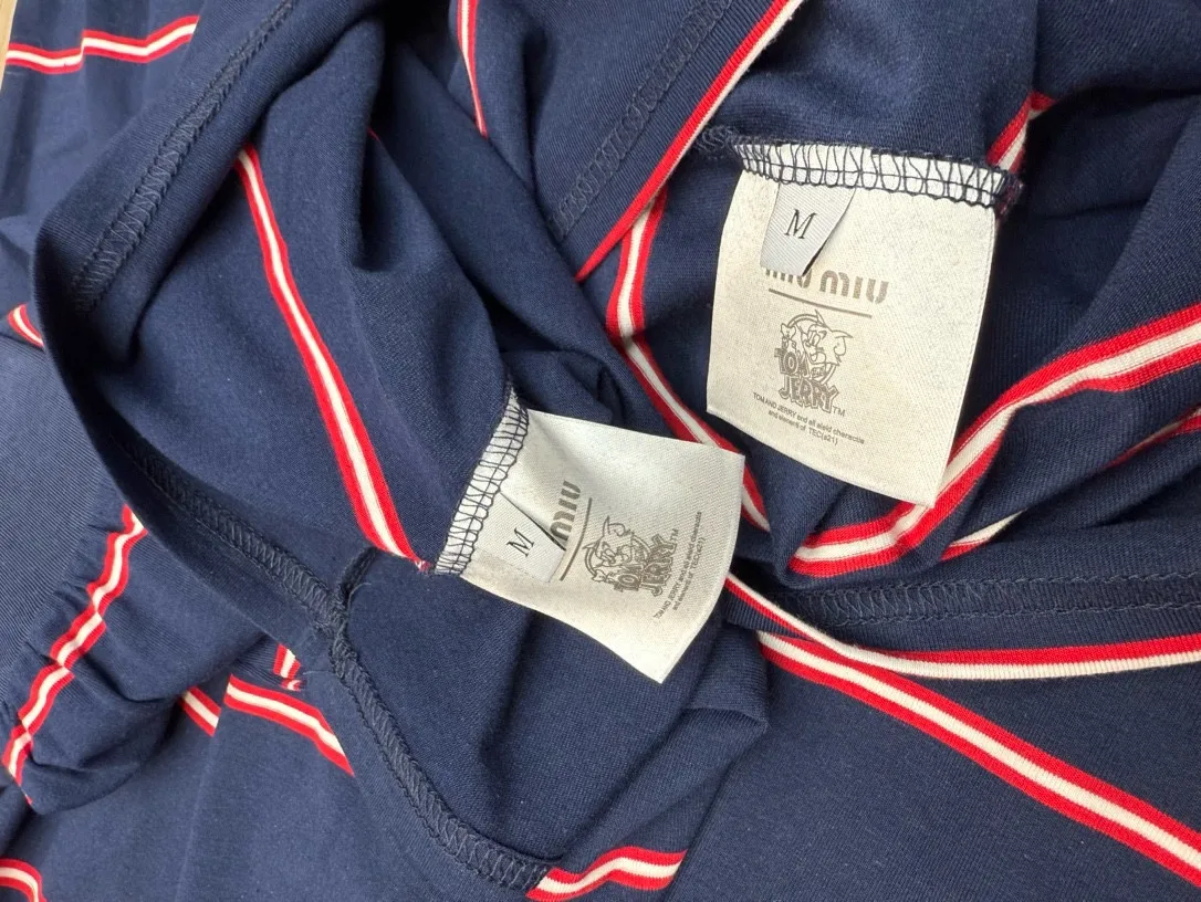 Striped Long-Sleeve Polo Shirt D7915703 — view 4
