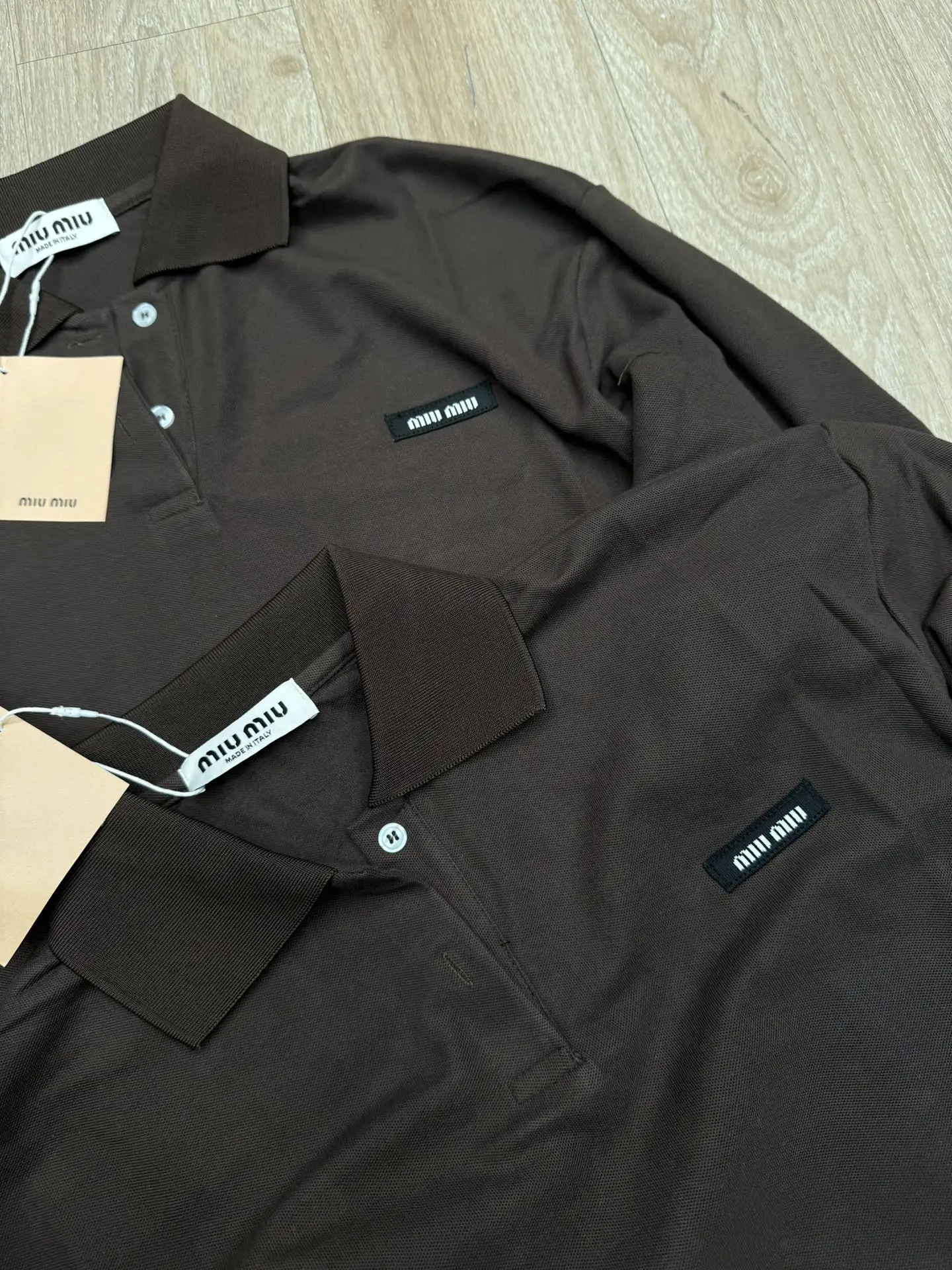 Layered-Look Striped Sleeve Polo Shirt D7915648 — view 3