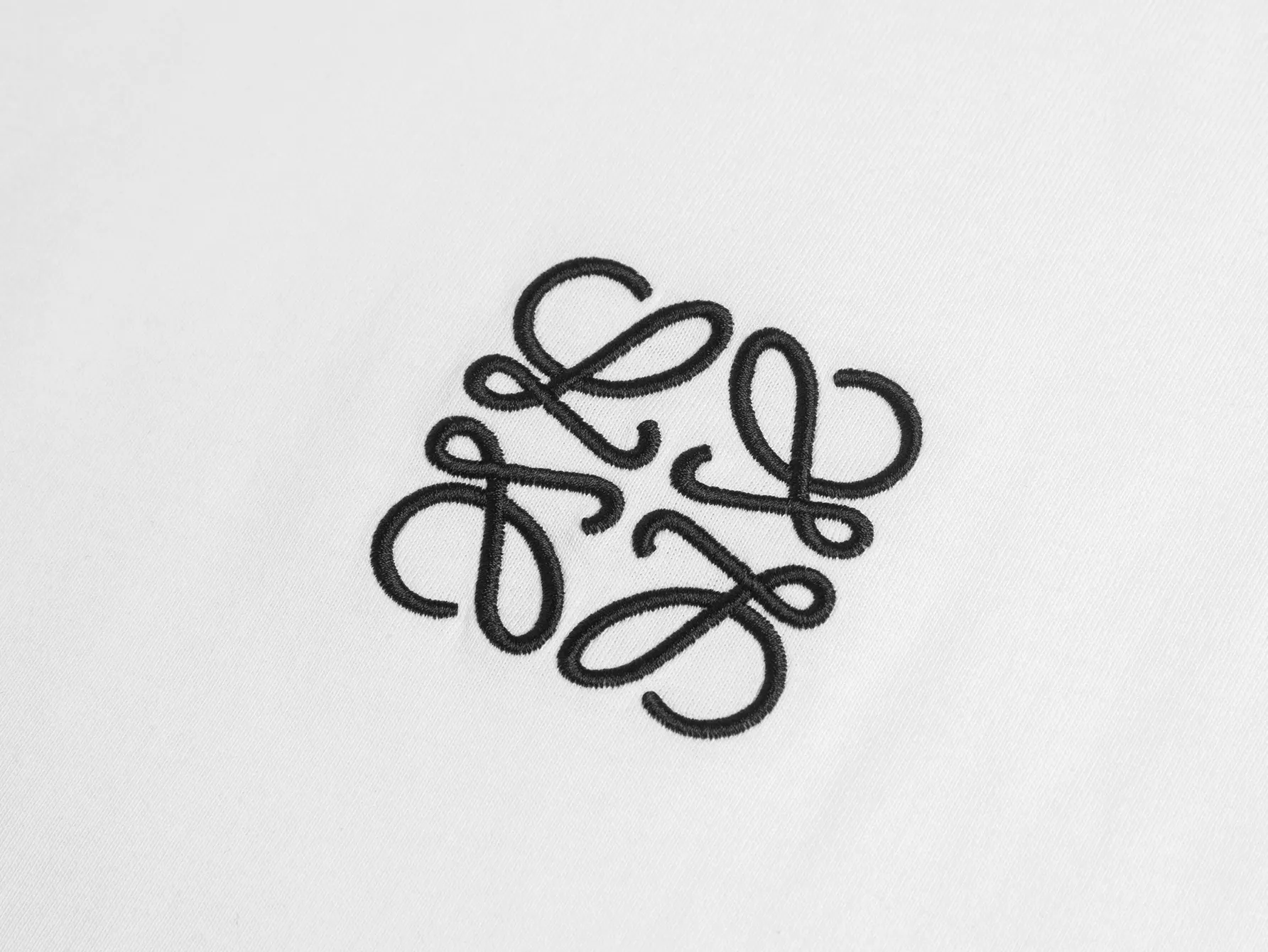 Anagram Embroidered Mercerized Cotton T-Shirt D9015840 — view 3