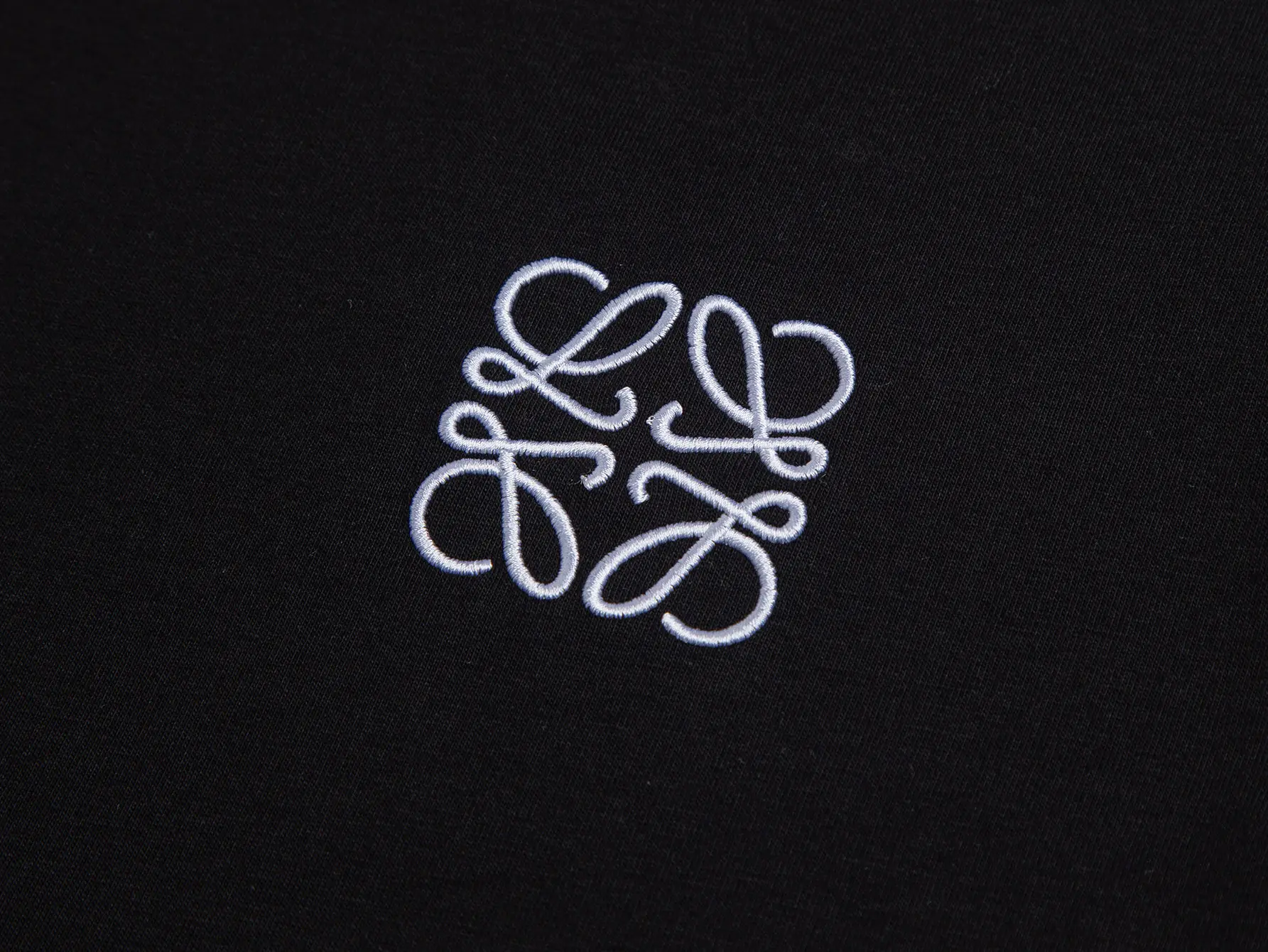 Anagram Embroidered Mercerized Cotton T-Shirt D9015839 — view 3