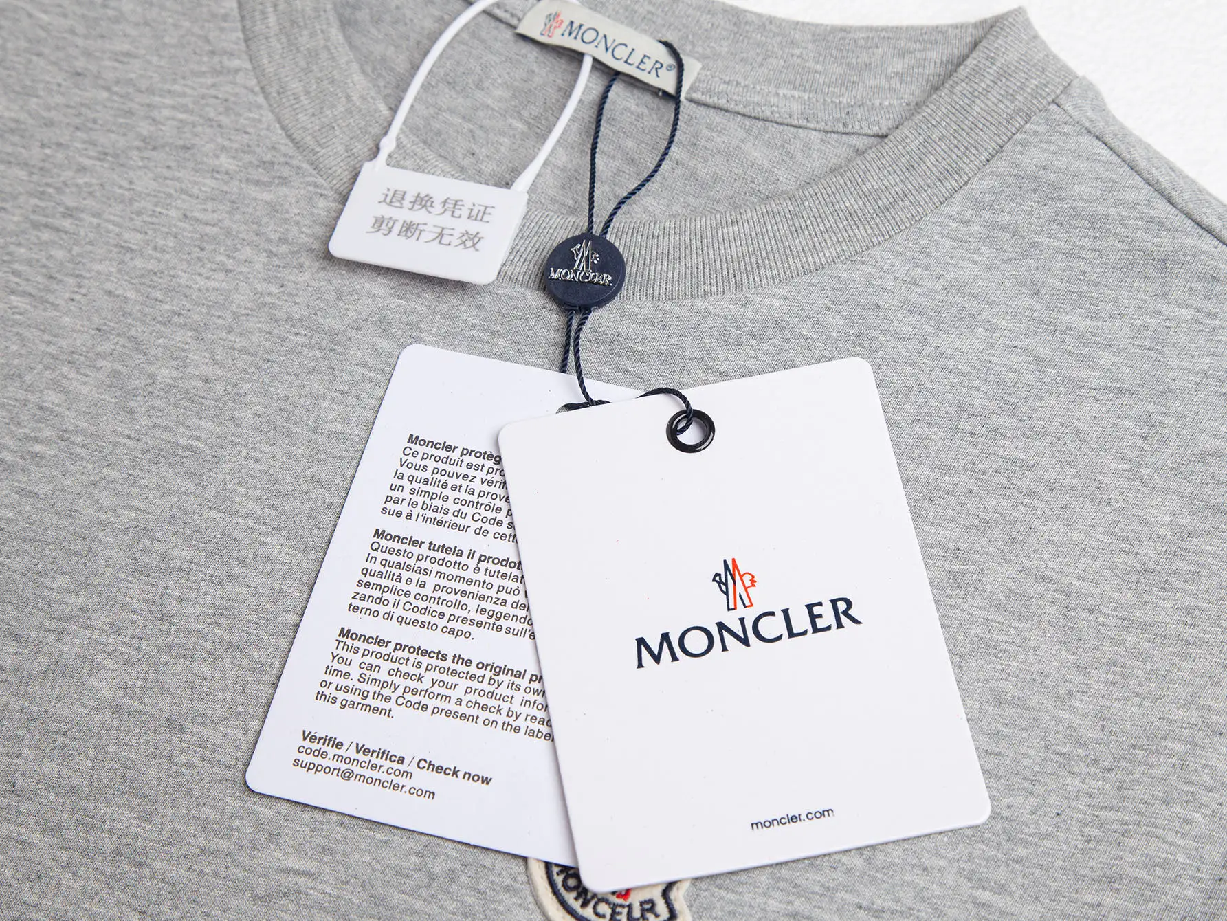 Logo-Appliqué Mercerized Cotton T-Shirt D9015845 — view 4
