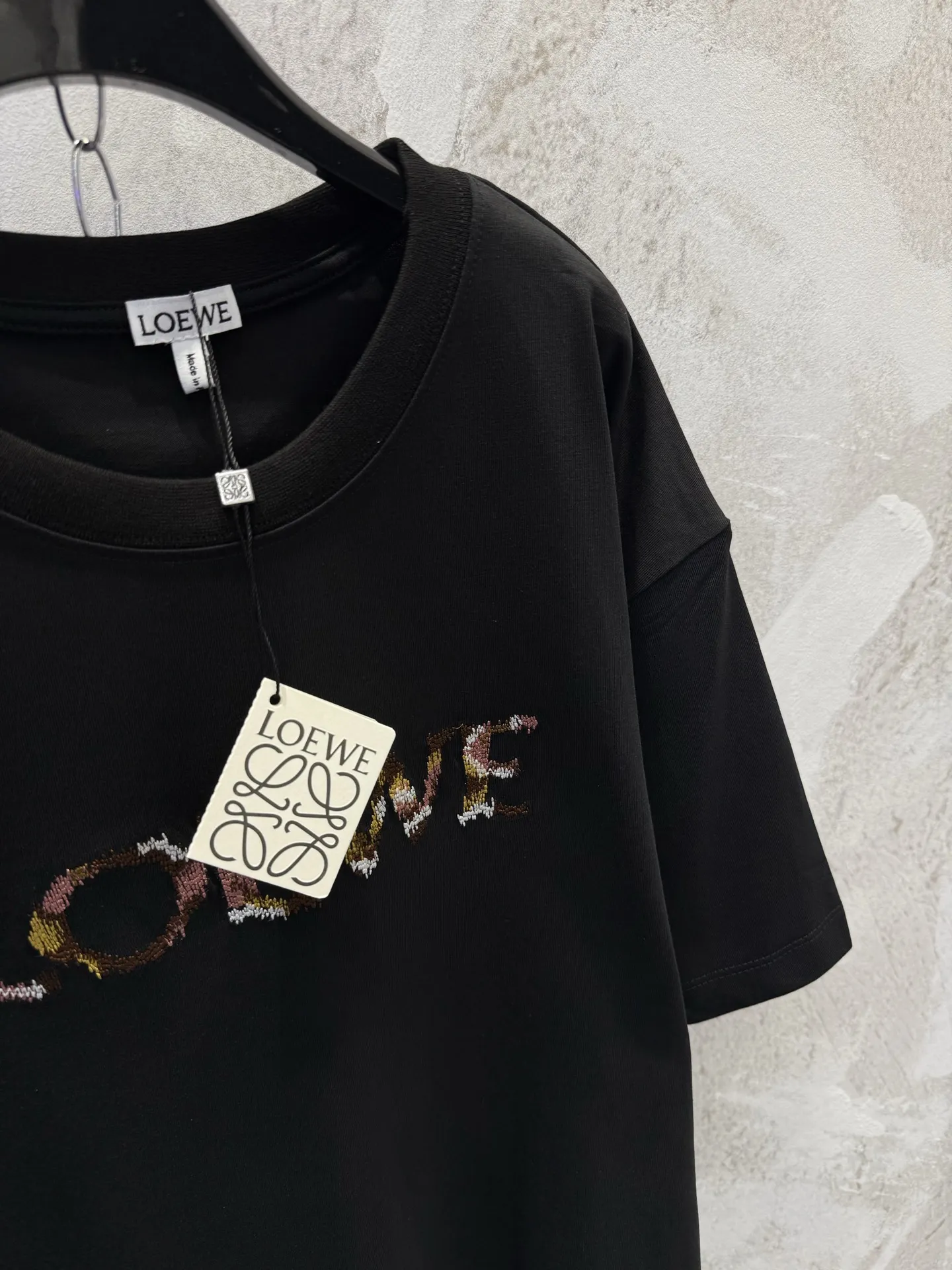 Embroidered Logo Cotton T-Shirt D15512958 — view 3