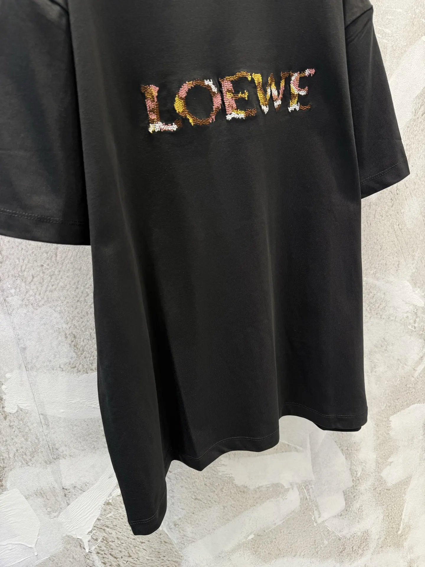 Embroidered Logo Cotton T-Shirt D15512958 — view 6