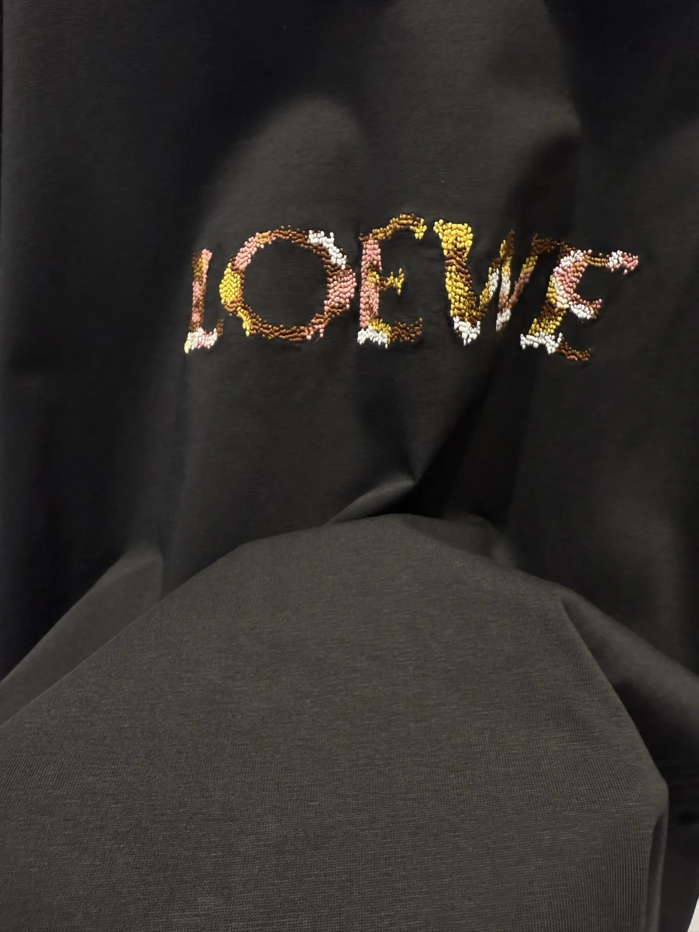 Embroidered Logo Cotton T-Shirt D15512958 — view 8