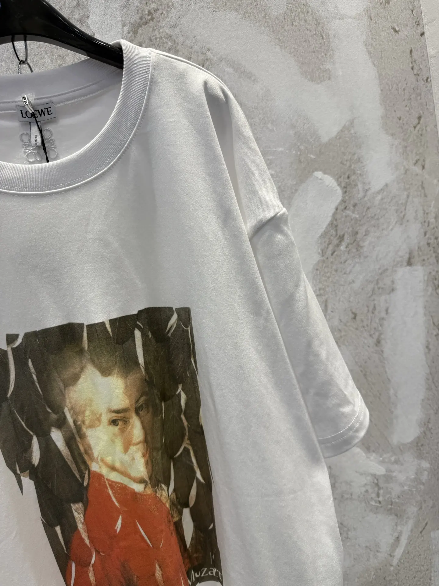 Mozart Oil Painting Print Pima Cotton T-Shirt D15512959 — view 8