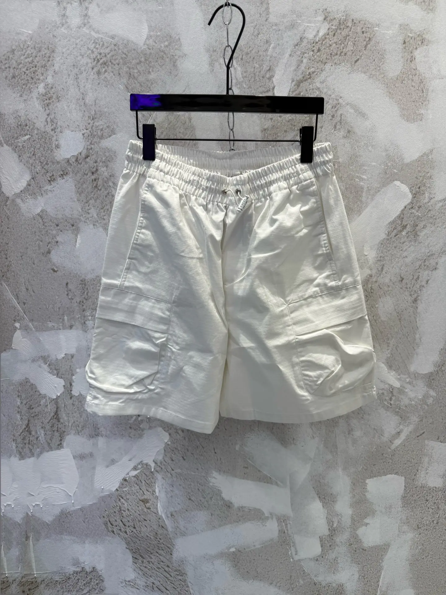 Logo-Print Drawstring Cargo Shorts D19512961