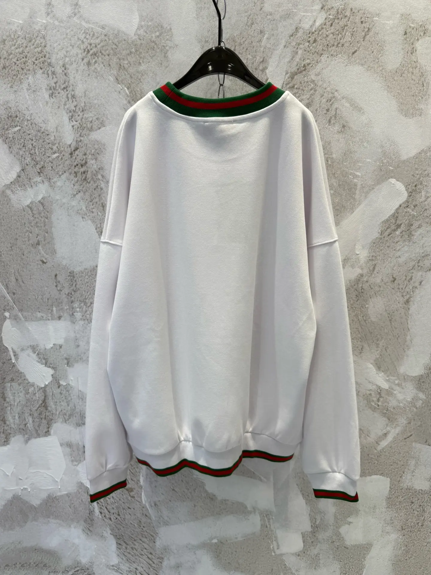 Web Stripe Cotton-Piqué Sweatshirt D20012957 — view 2