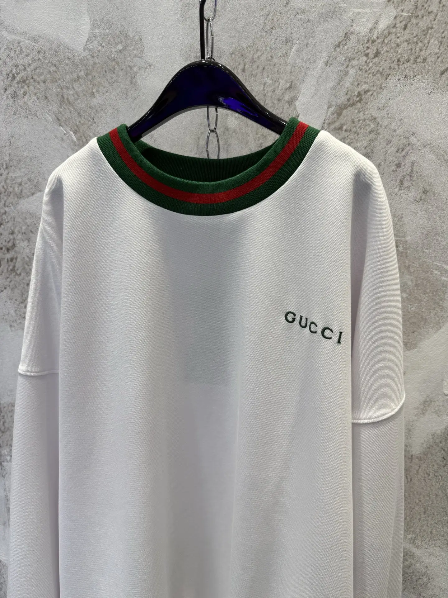 Web Stripe Cotton-Piqué Sweatshirt D20012957 — view 3