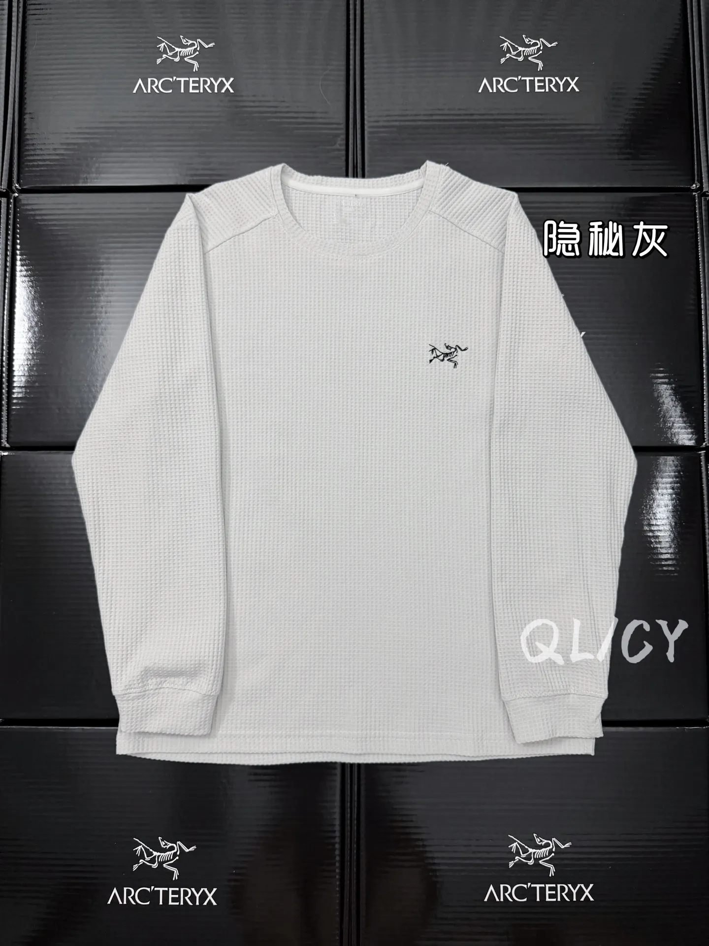 Logo-Embroidered Waffle-Knit Long-Sleeve T-Shirt D21019547