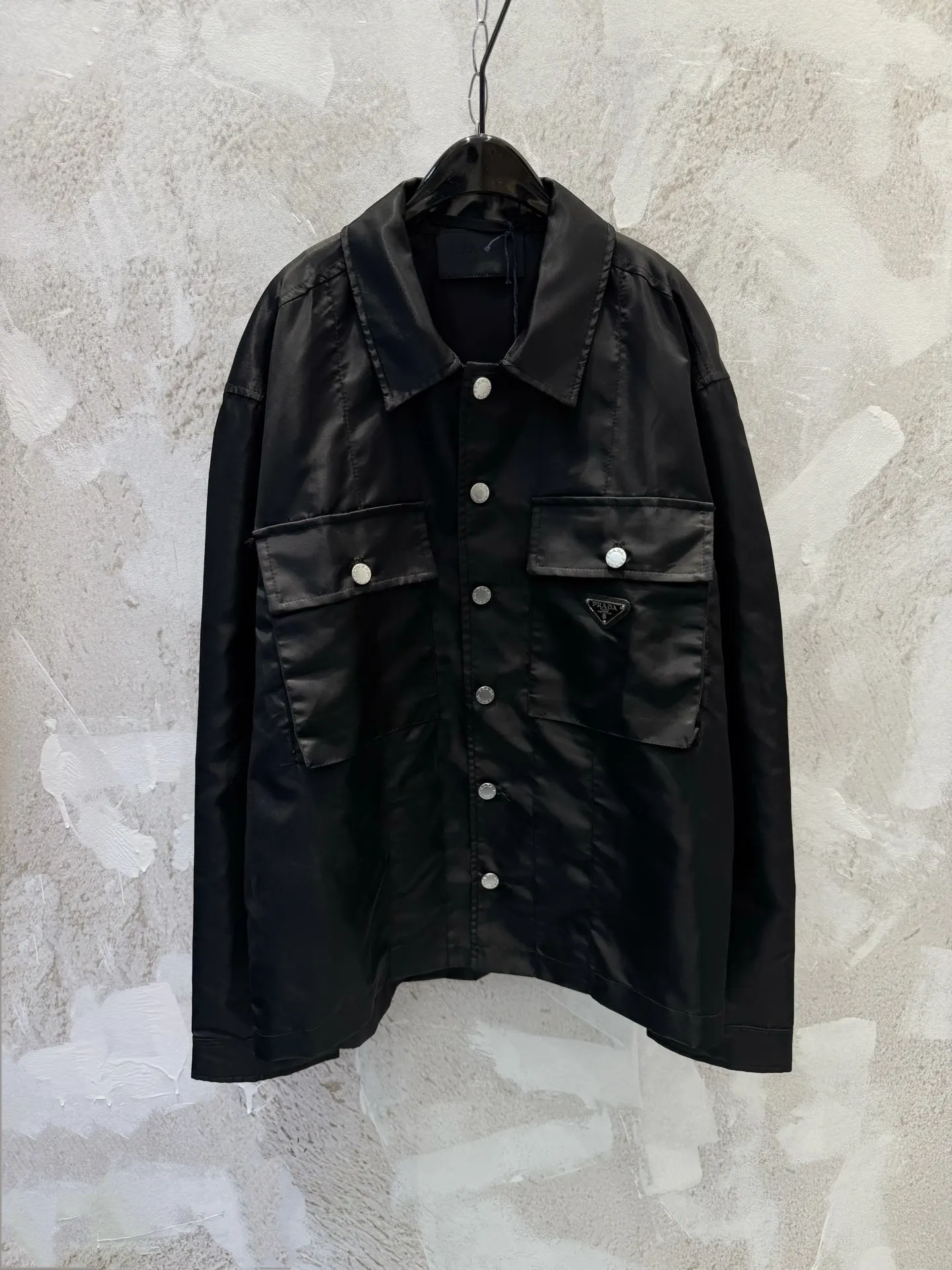Logo-Plaque Re-Nylon Utility Overshirt D23512950