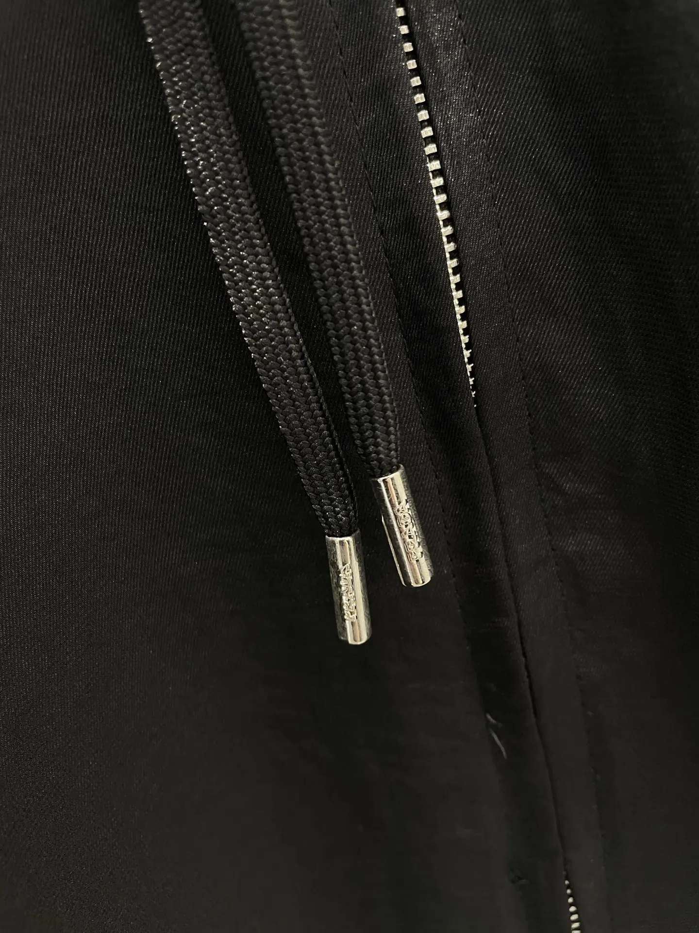 Logo-Print Silk-Blend Hooded Zip-Up Jacket D25812952 — view 8