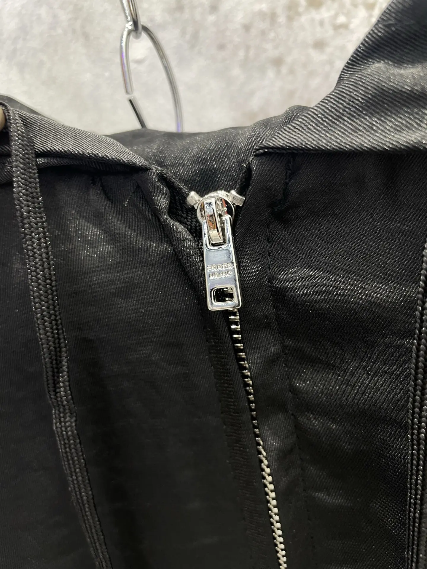 Logo-Print Silk-Blend Hooded Zip-Up Jacket D25812952 — view 10