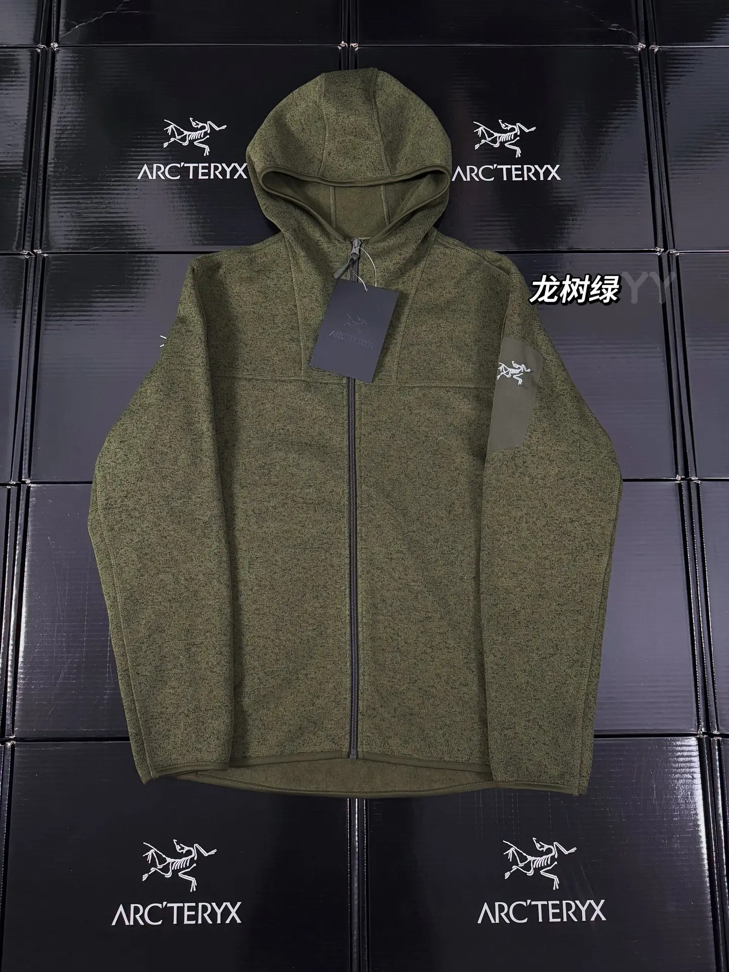 Covert Wool-Blend Fleece Hooded Jacket D26019356