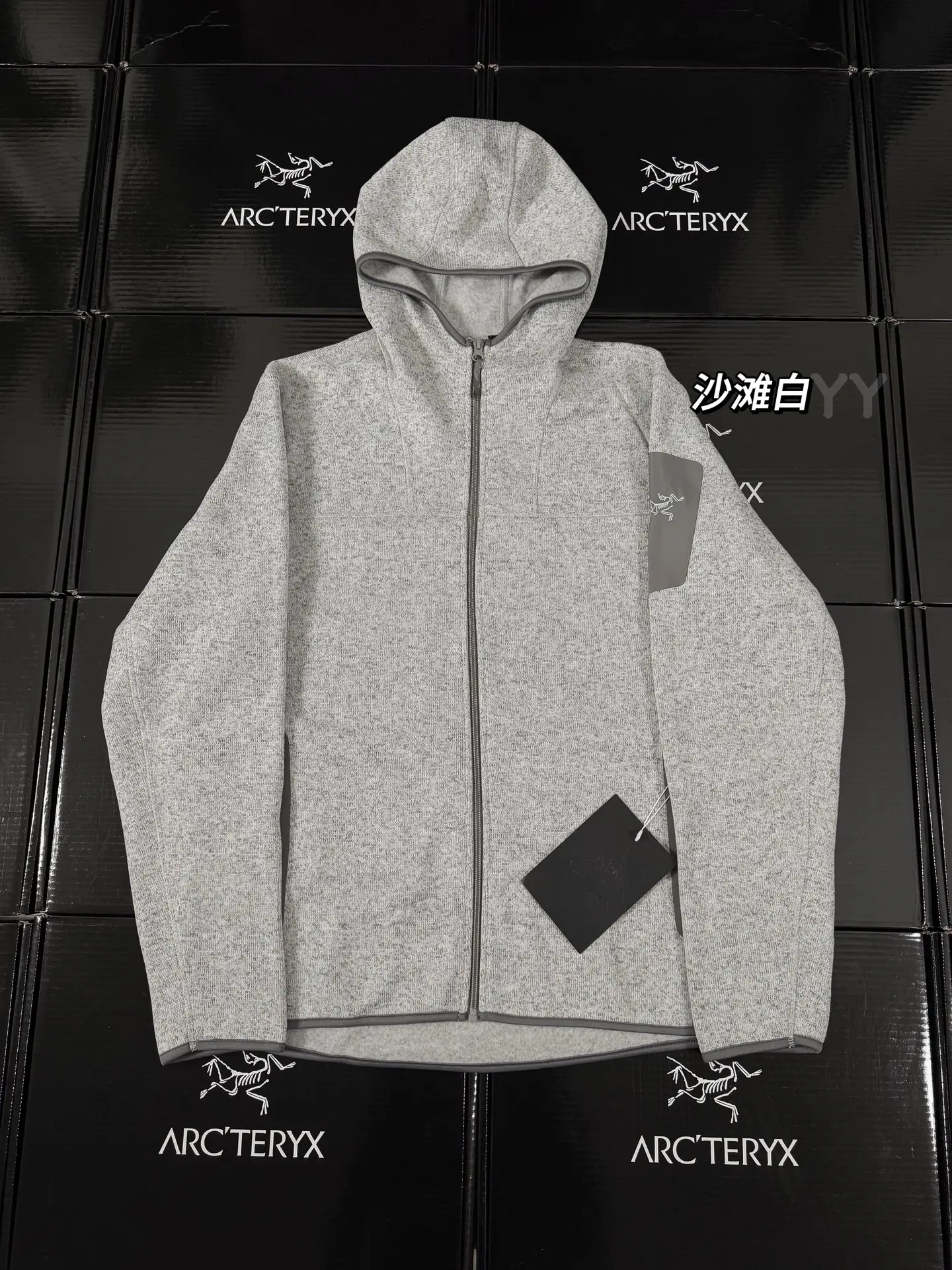 Covert Wool-Blend Hooded Fleece Jacket D26019436