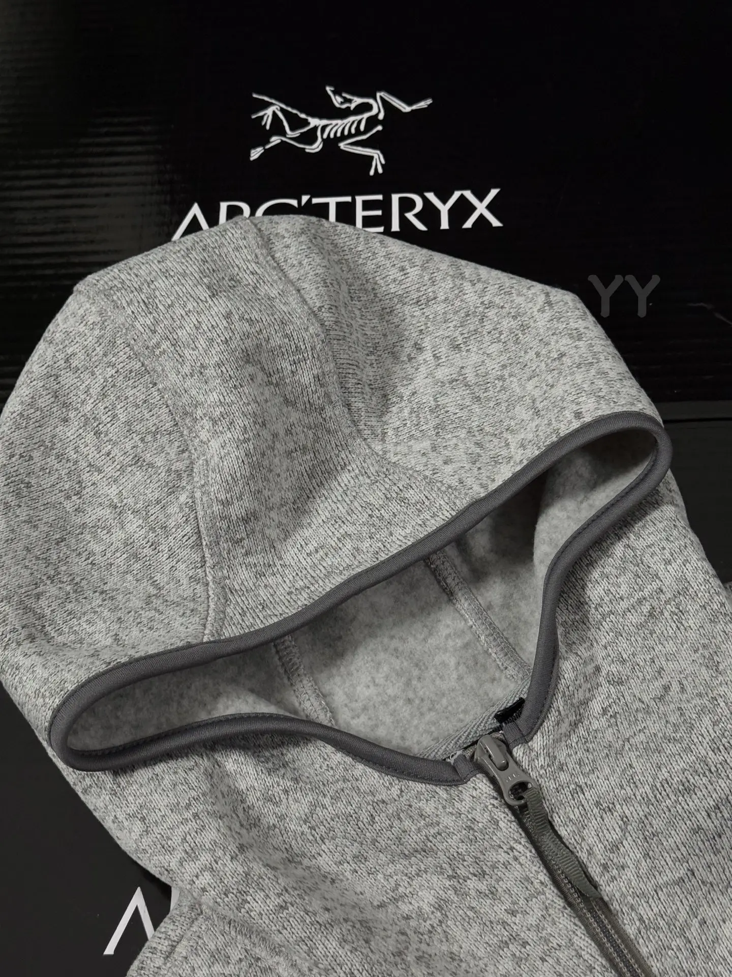 Covert Wool-Blend Hooded Fleece Jacket D26019436 — view 2