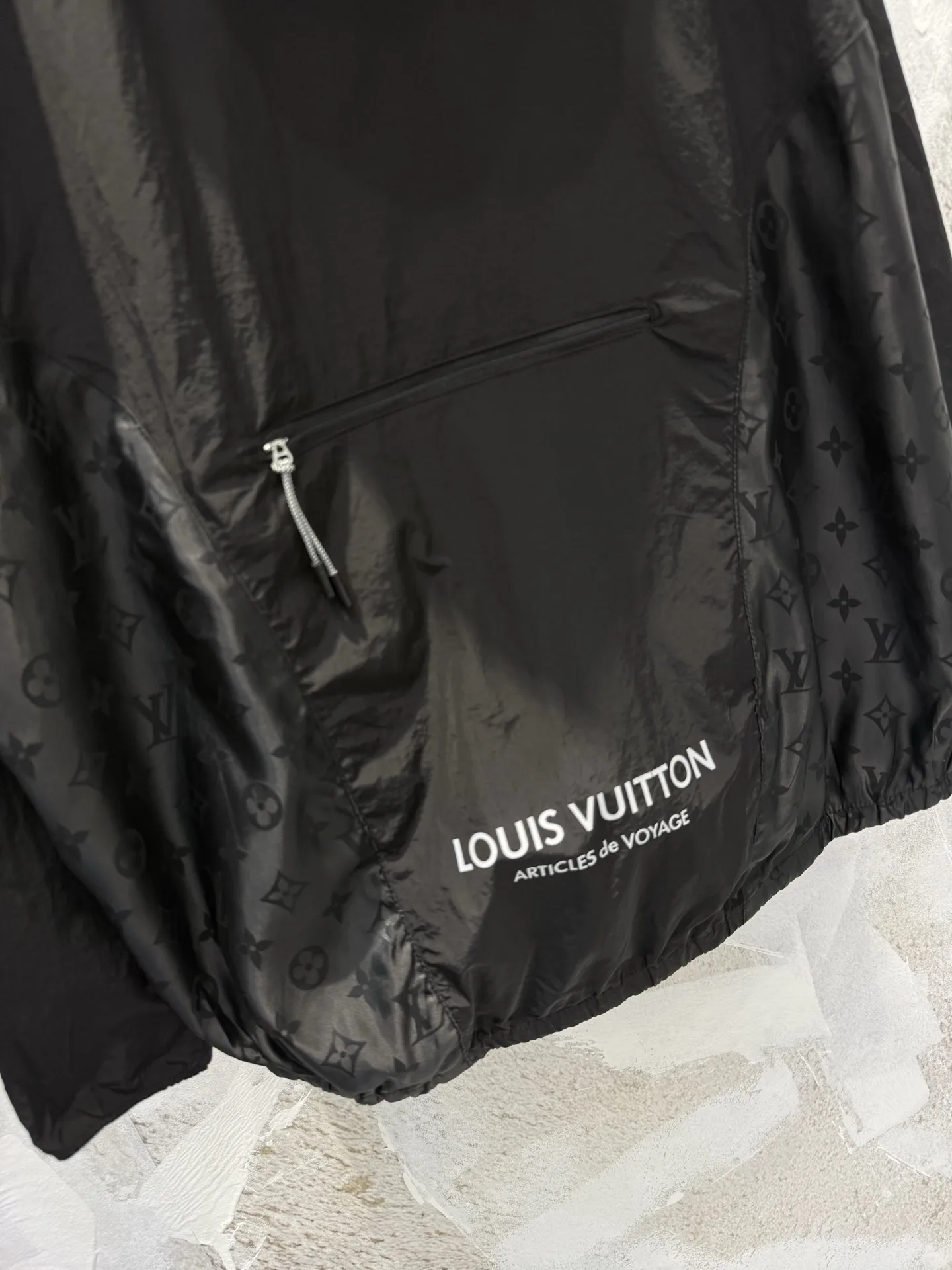 Monogram Panel Hooded Windbreaker Jacket D26512964 — view 12