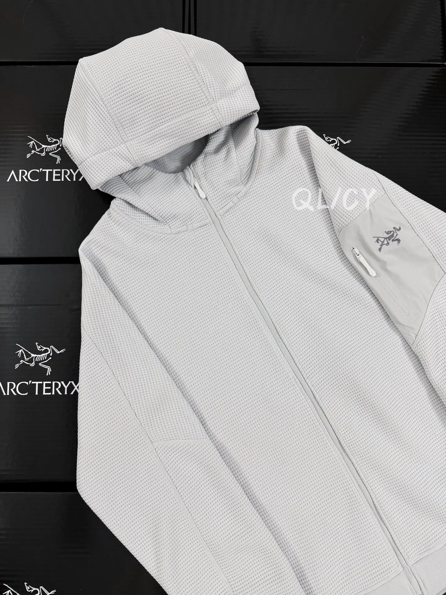 Olera Waffle-Knit Hooded Jacket D28019594 — view 3