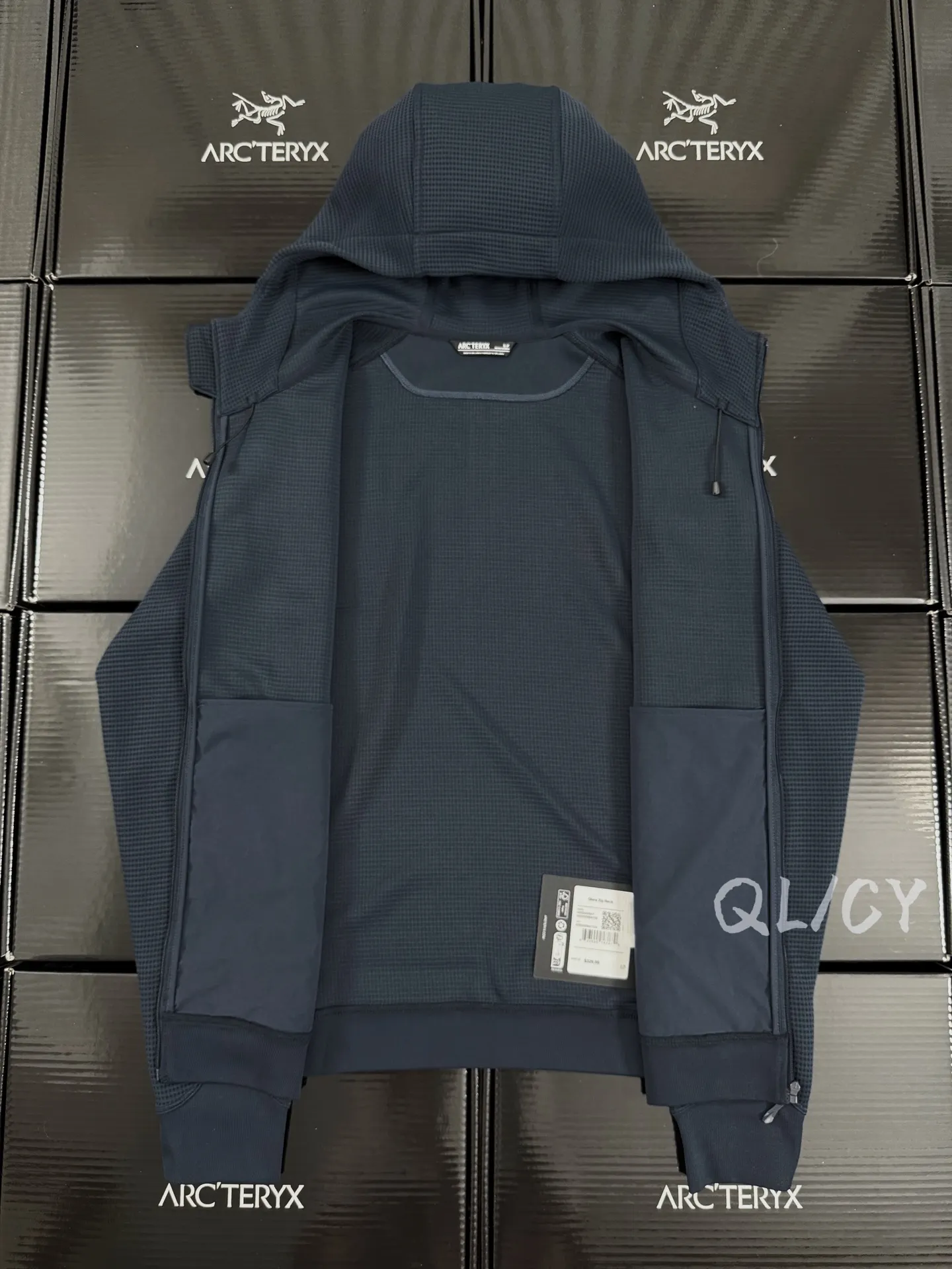 Olera Waffle-Knit Hooded Jacket D28019595 — view 7