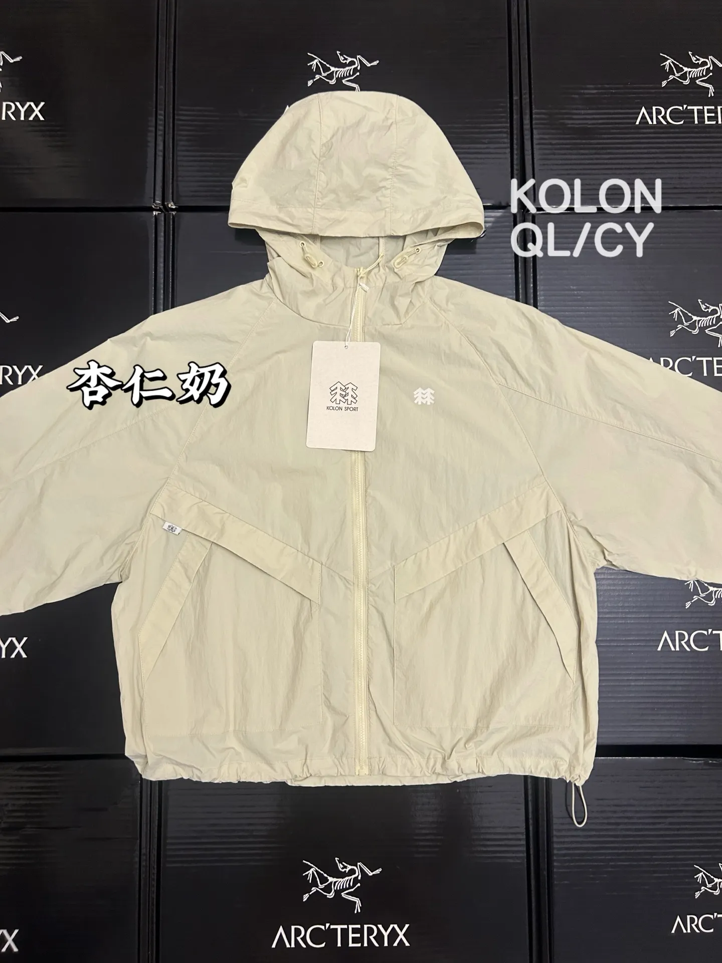 Compact Water-Repellent Hooded Windbreaker D30011105