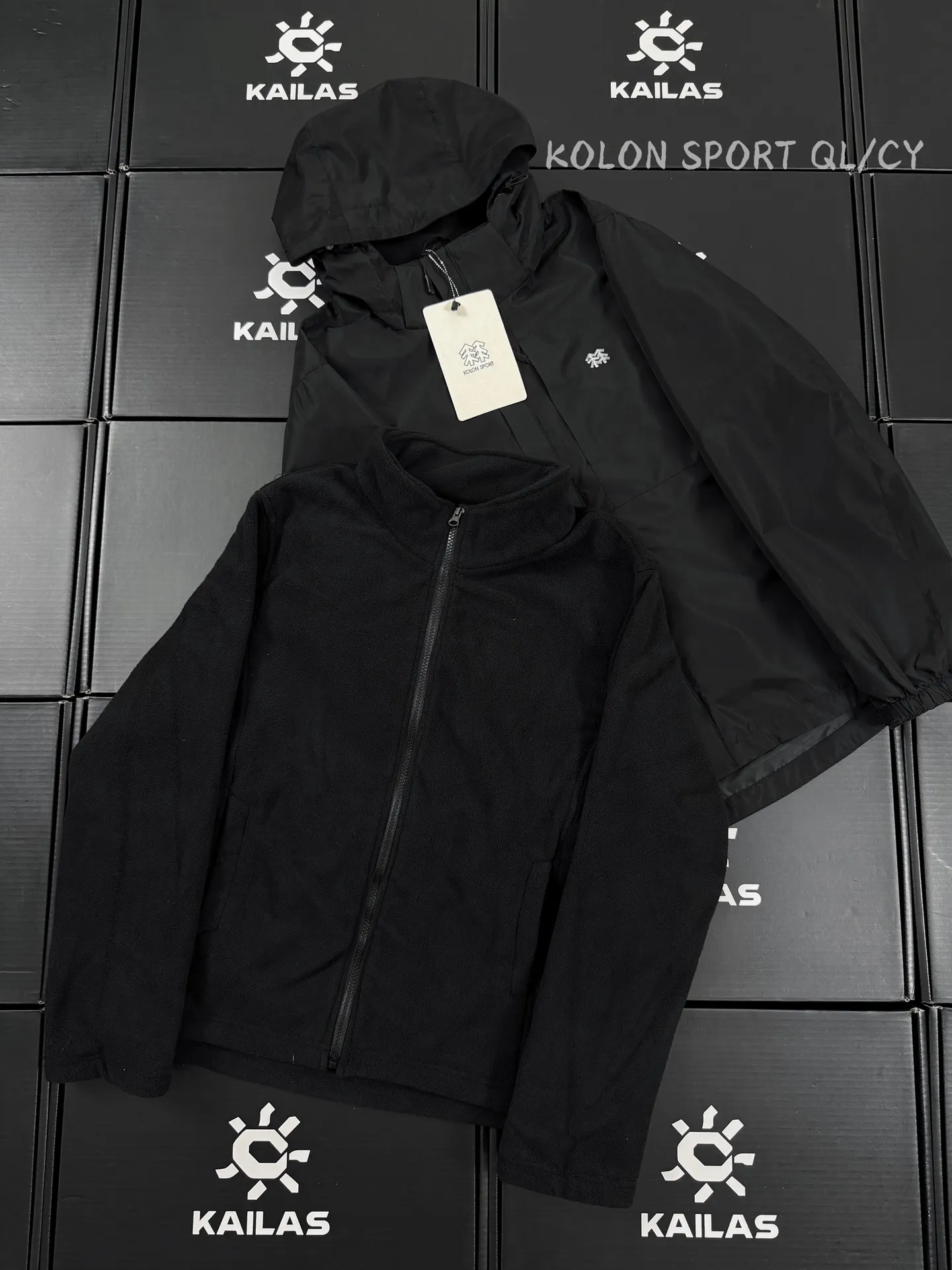 3-in-1 Waterproof Hooded Jacket with Fleece Liner D34019673