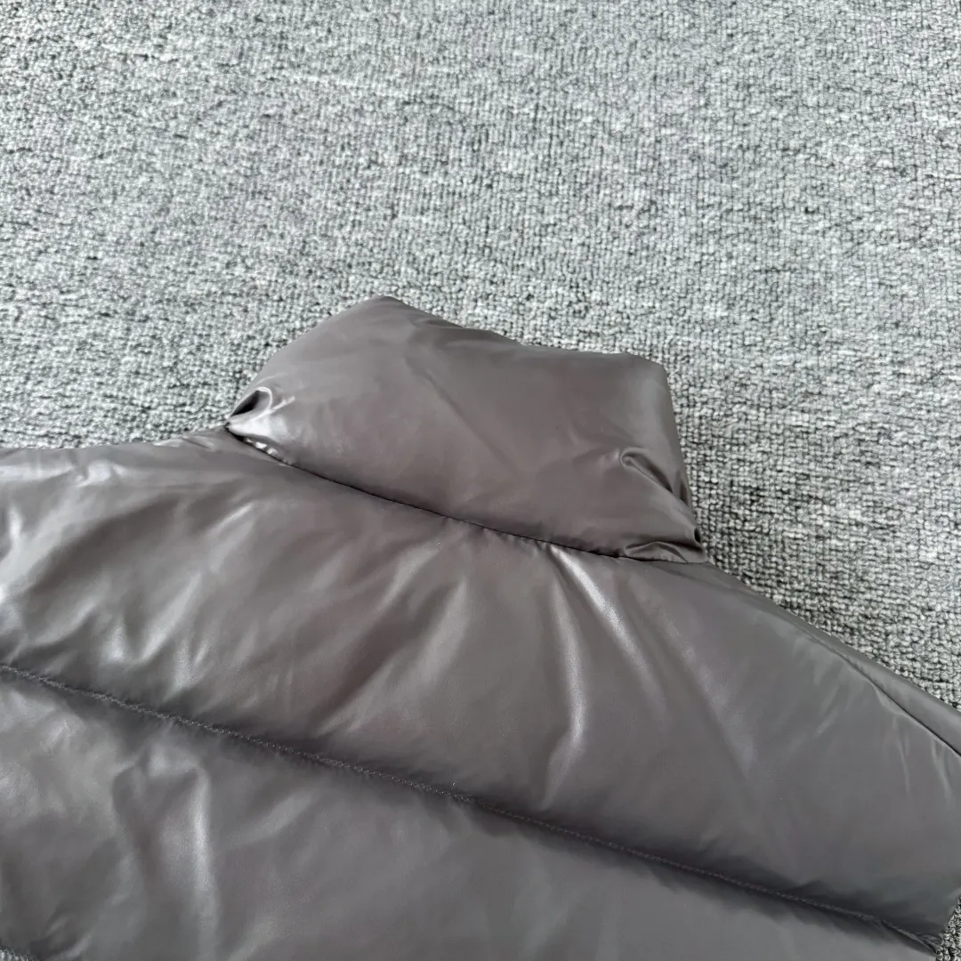 Moncler Glossy Down-Filled Puffer Vest D34023426 — view 11