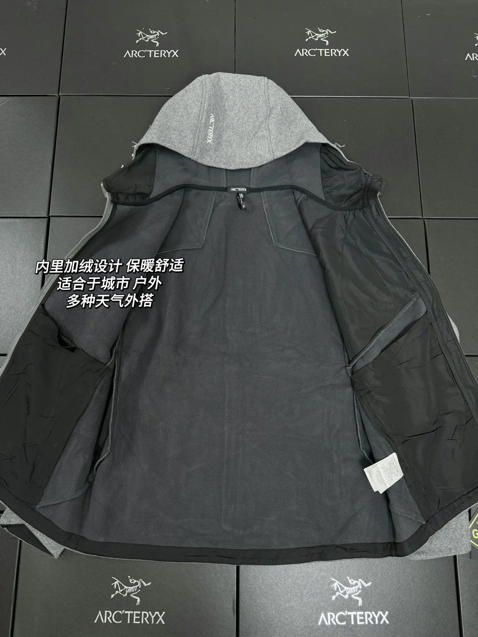 Sawyer Wool Hooded Softshell Jacket D35019342 — view 8