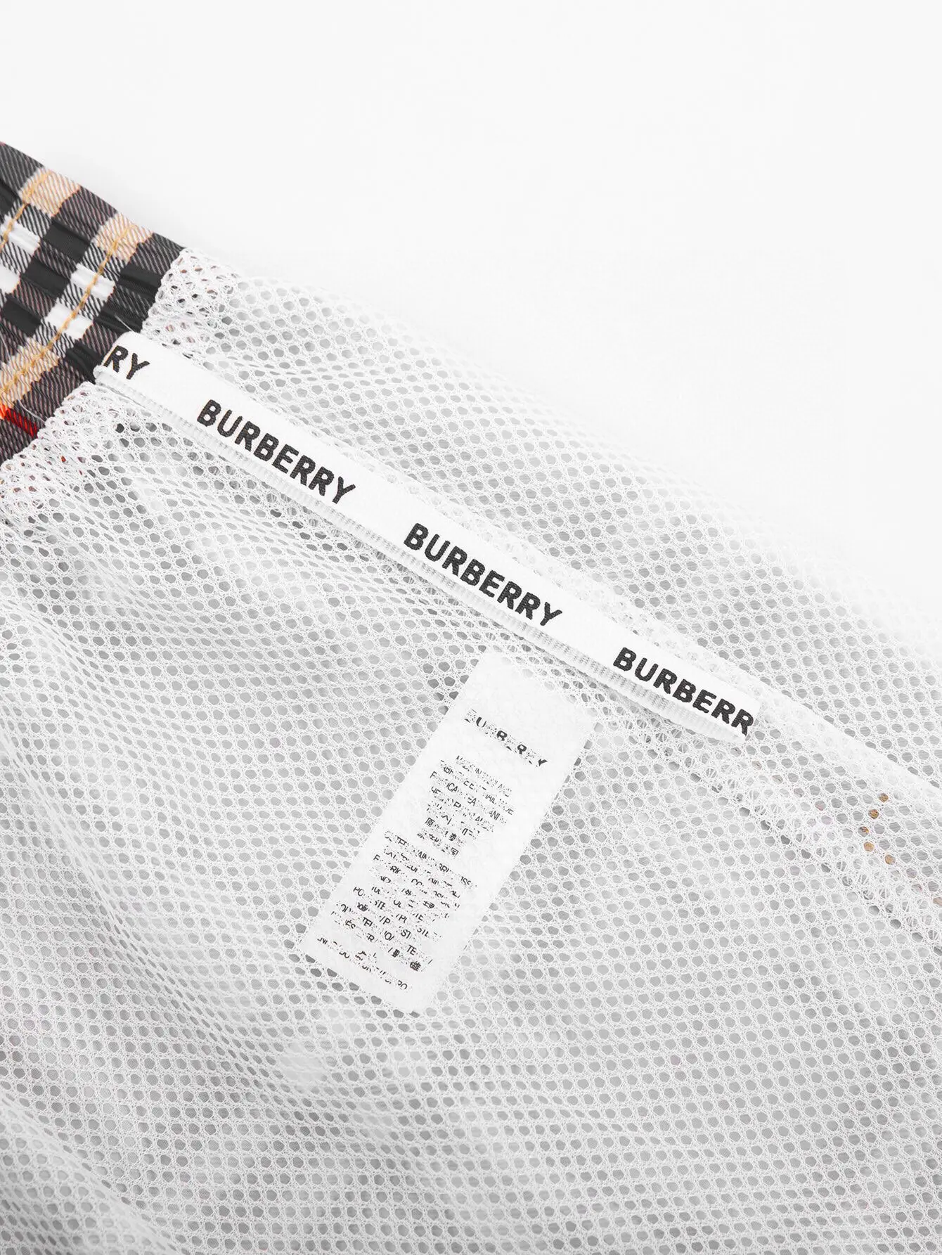 Vintage Check Drawstring Swim Shorts D10515876 — view 10
