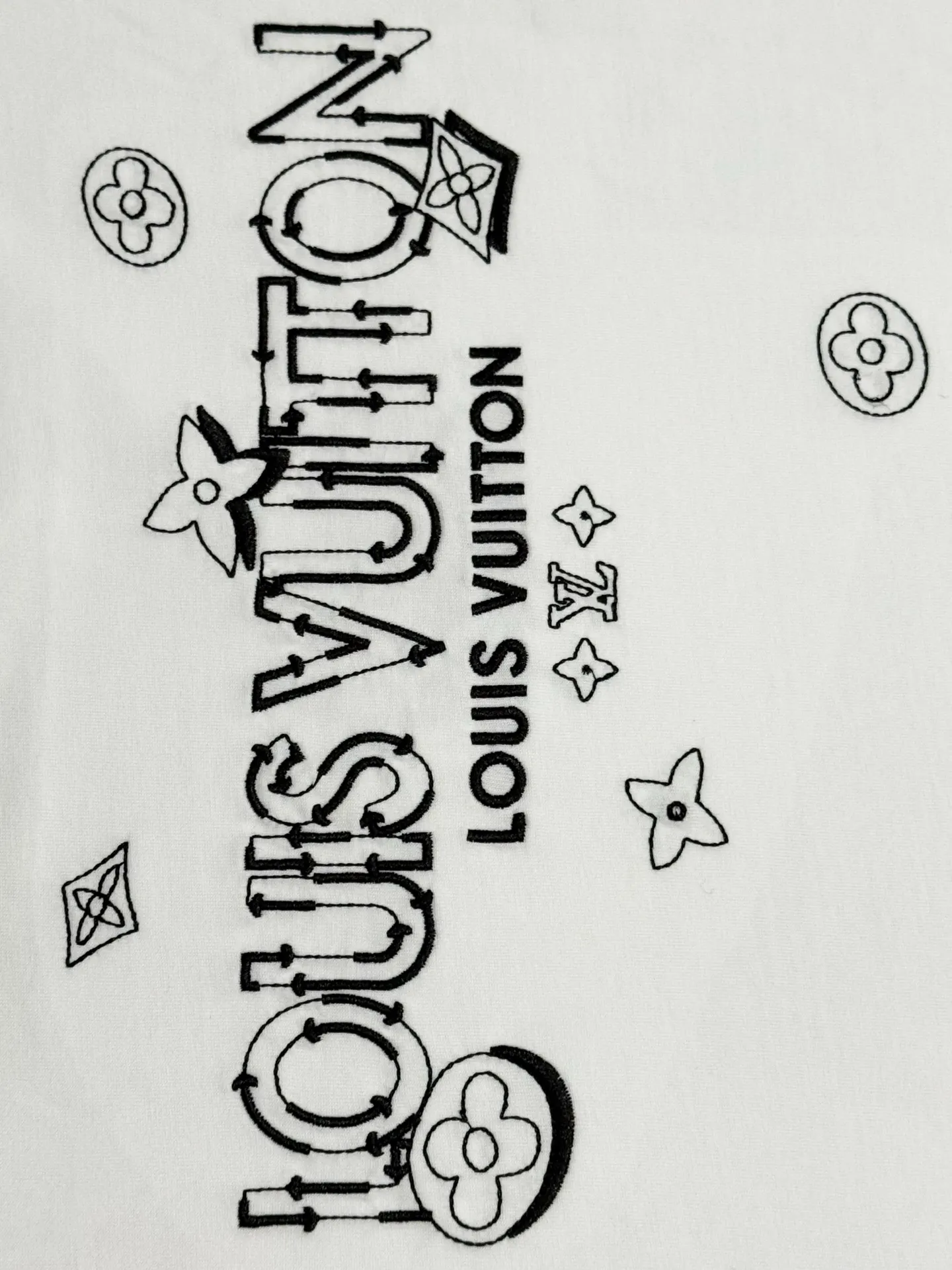Embroidered Logo Cotton T-Shirt D13513079 — view 7