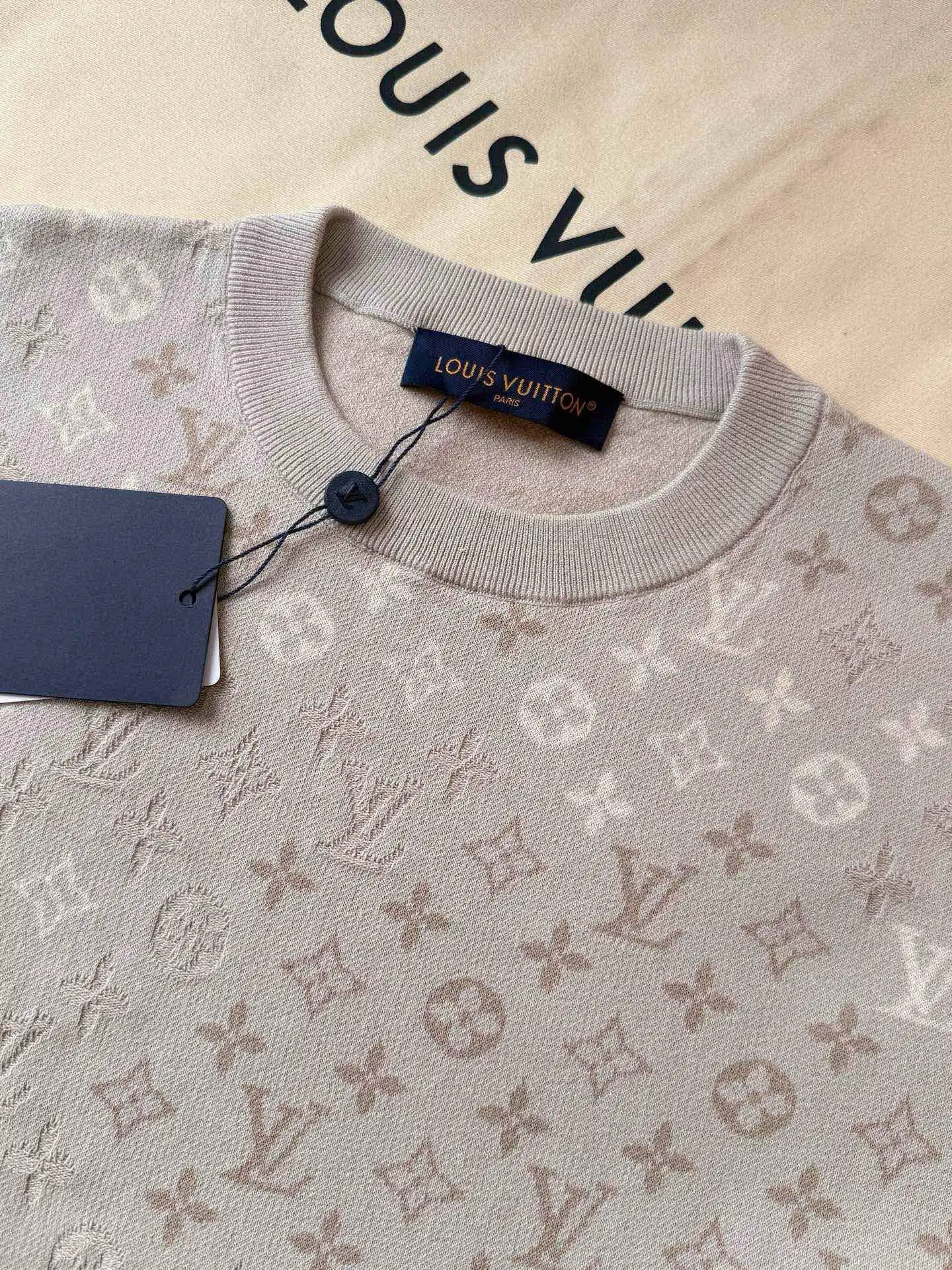 Monogram Jacquard Wool-Blend Knit T-Shirt D17515871 — view 7