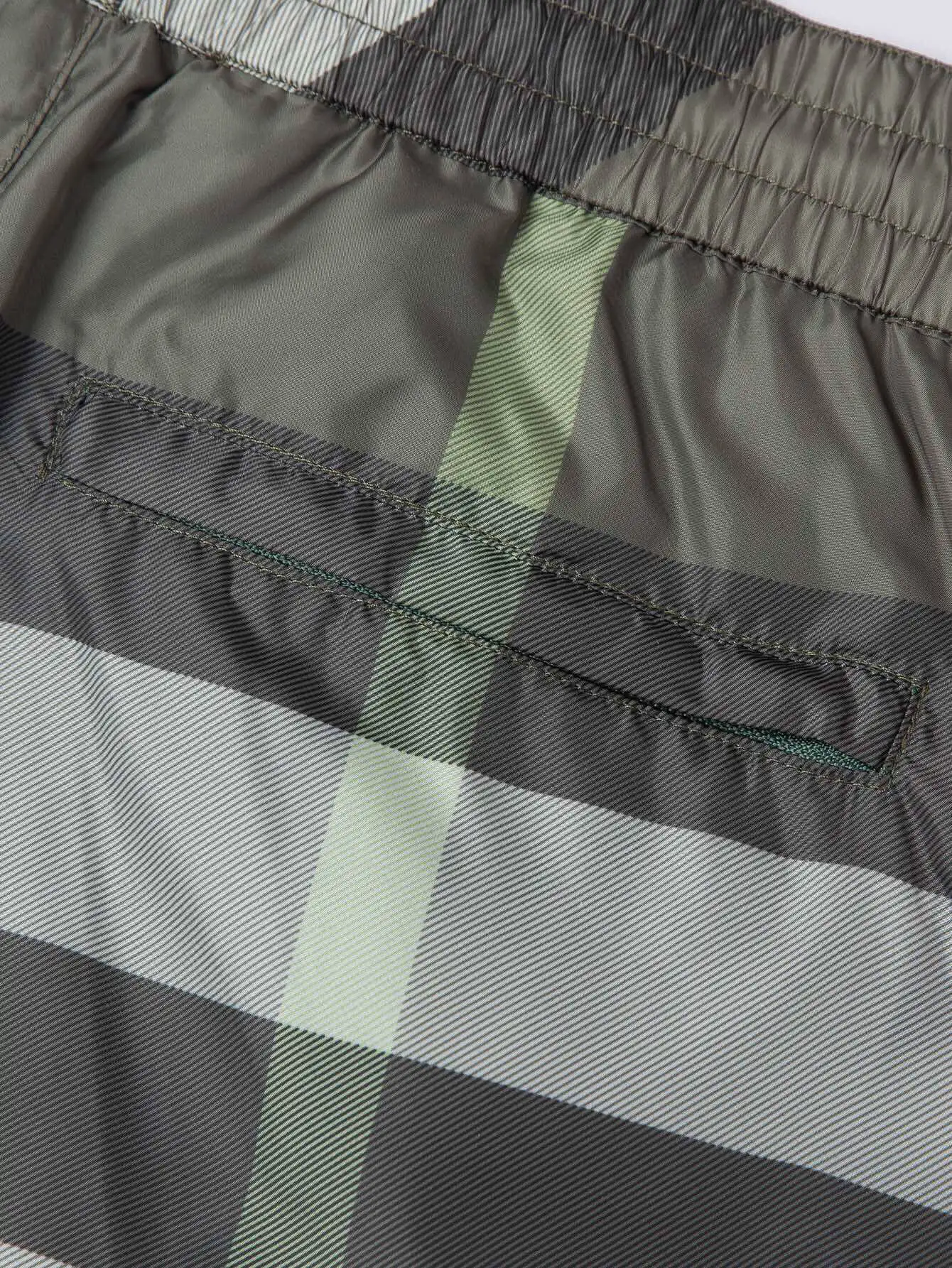 Check Print Drawstring Swim Shorts D10515879 — view 7