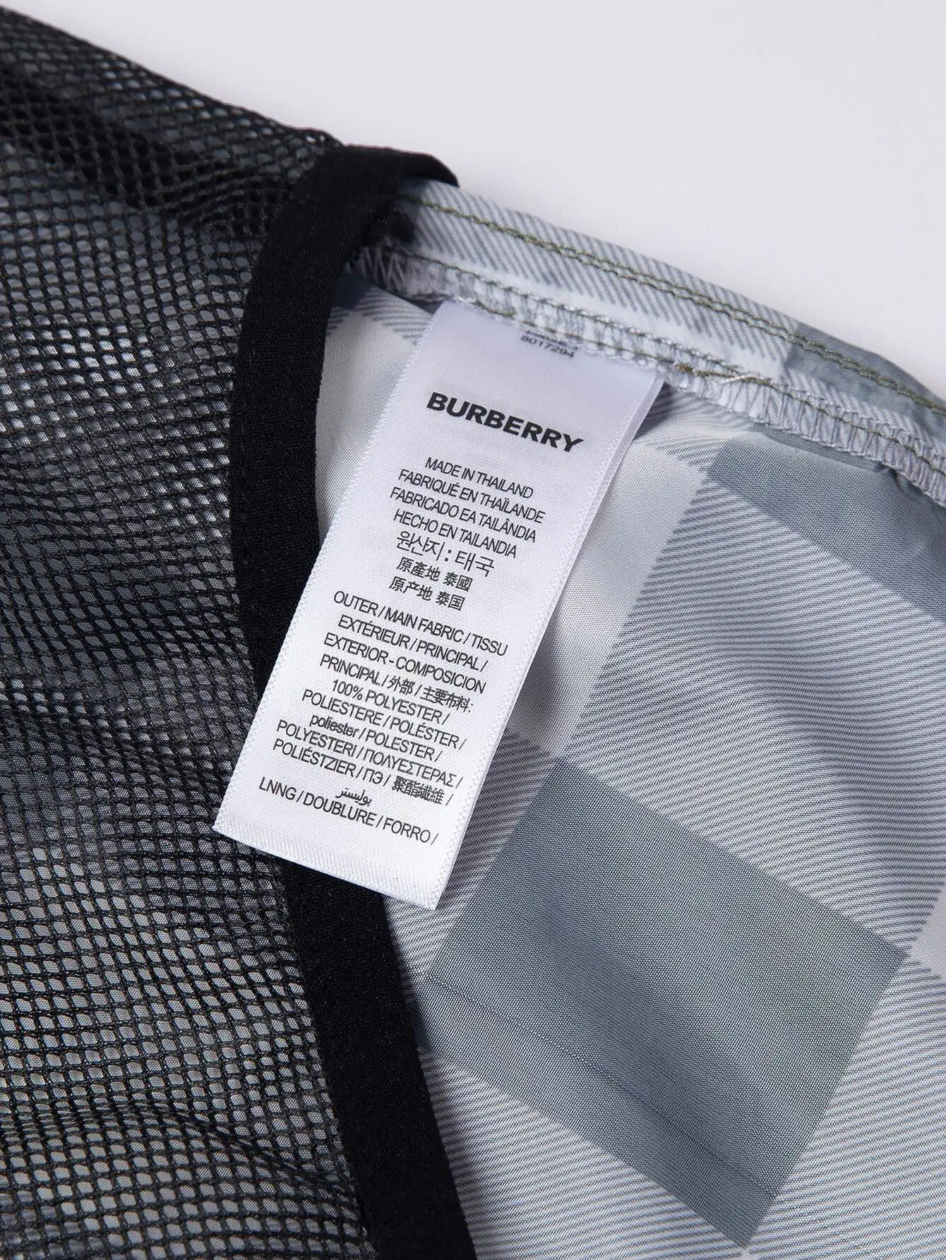 Check Print Drawstring Swim Shorts D10515879 — view 8