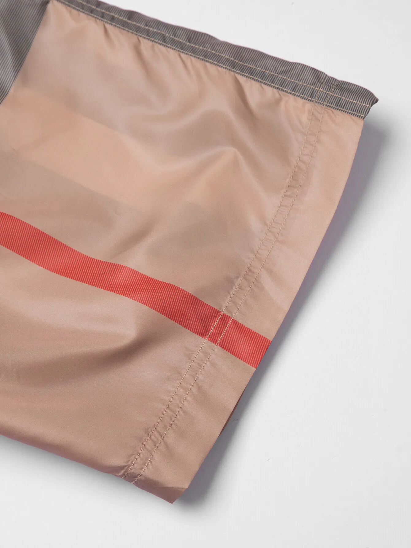 Check Print Drawstring Swim Shorts D10515877 — view 13