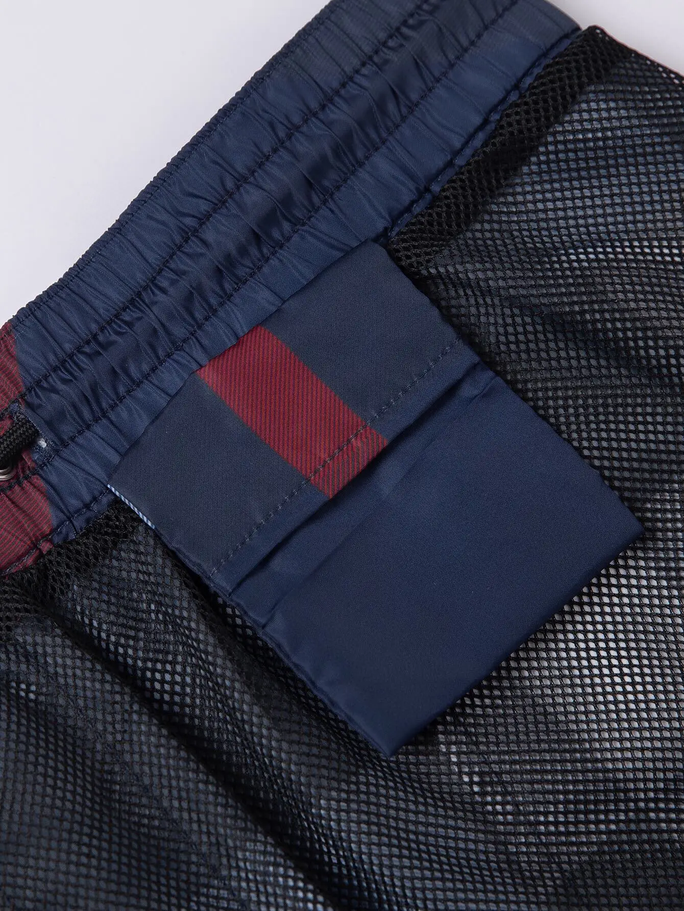 Check Print Drawstring Swim Shorts D10515878 — view 18