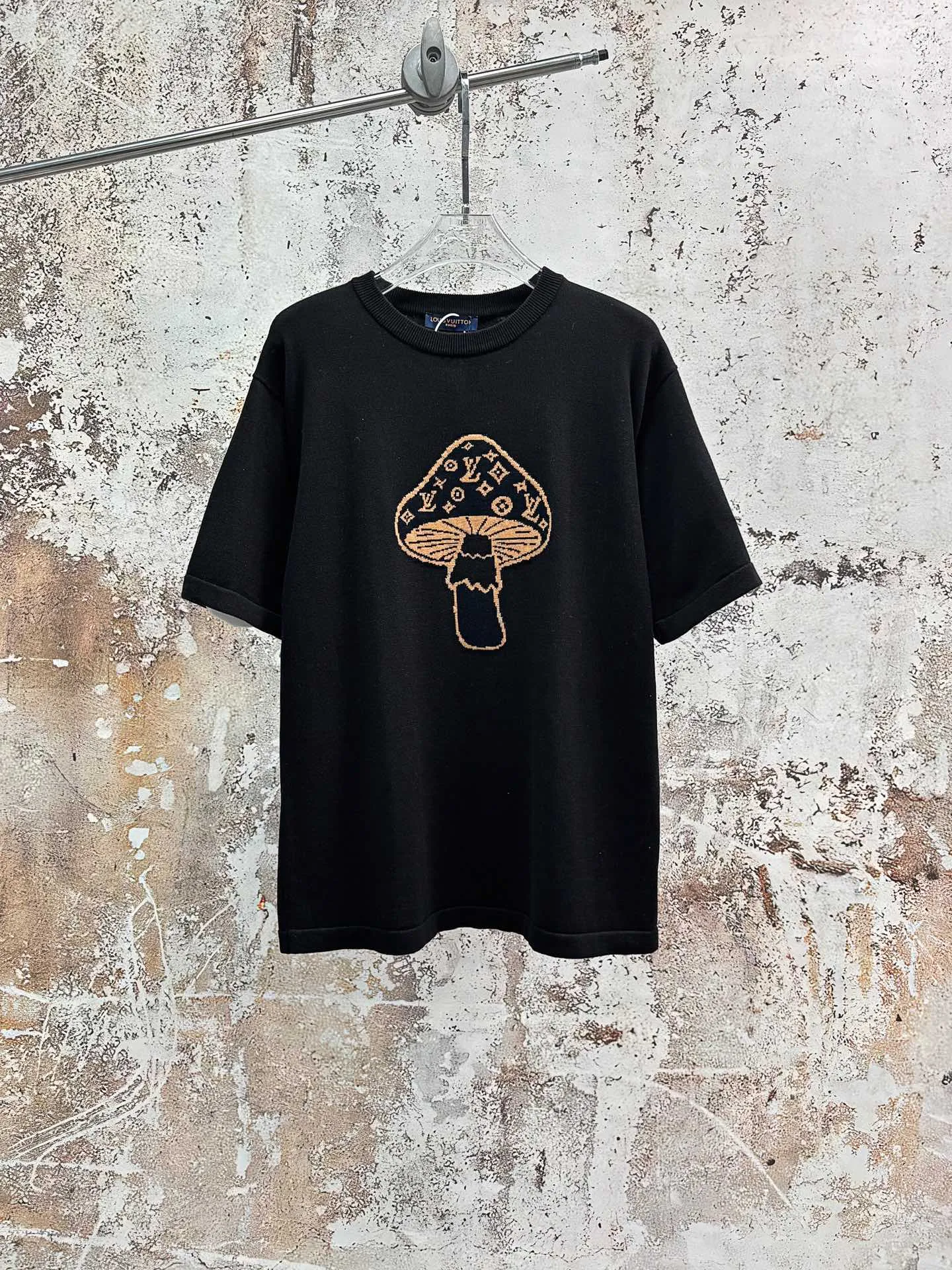 Mushroom Monogram Jacquard T-Shirt D18013921