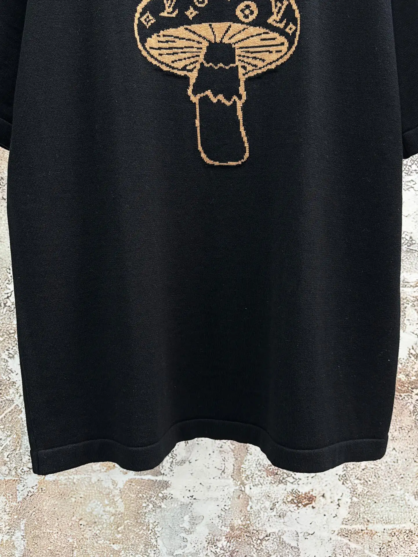 Mushroom Monogram Jacquard T-Shirt D18013921 — view 7