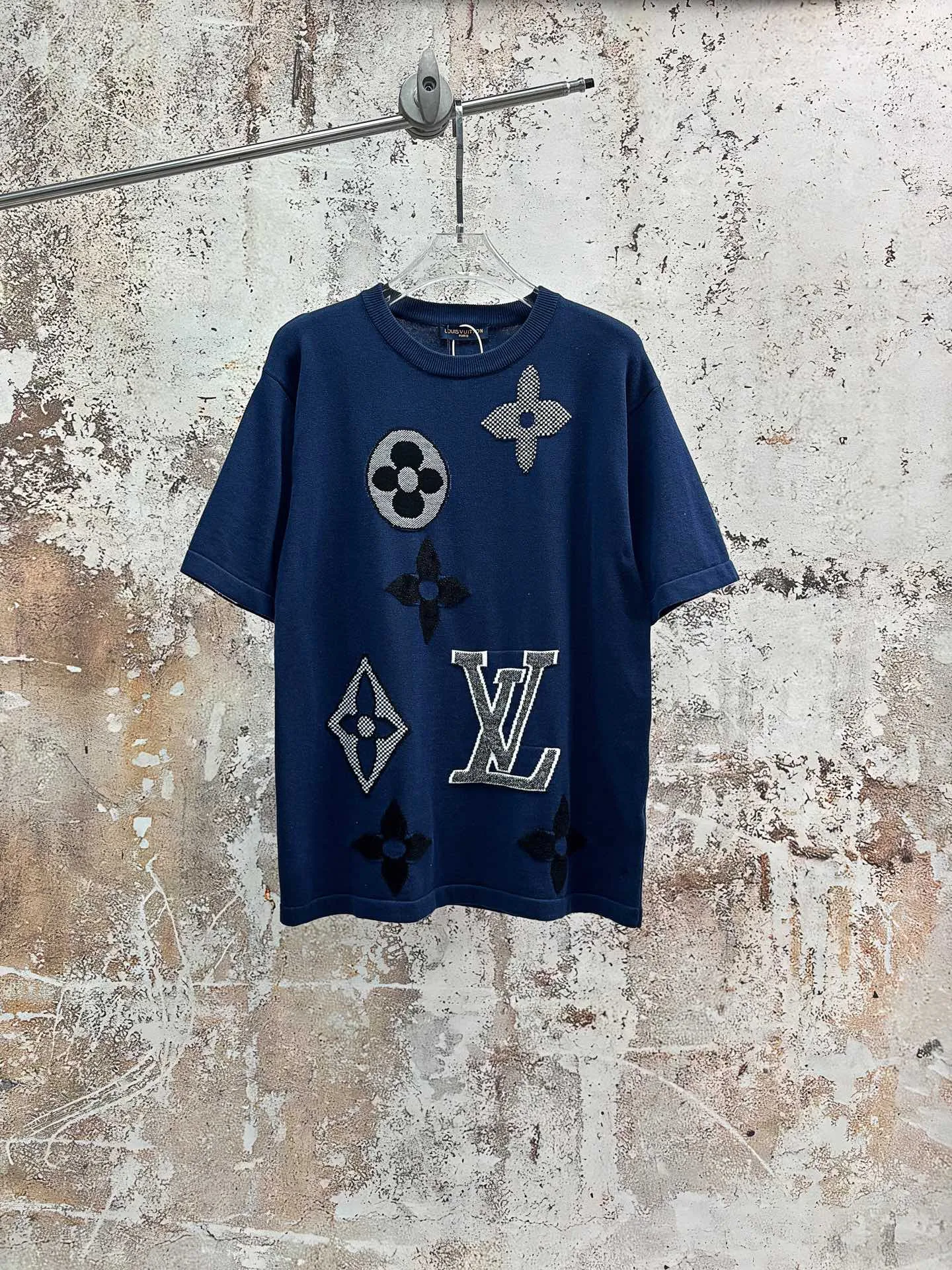 Monogram Jacquard Cotton Knit T-Shirt D18513920