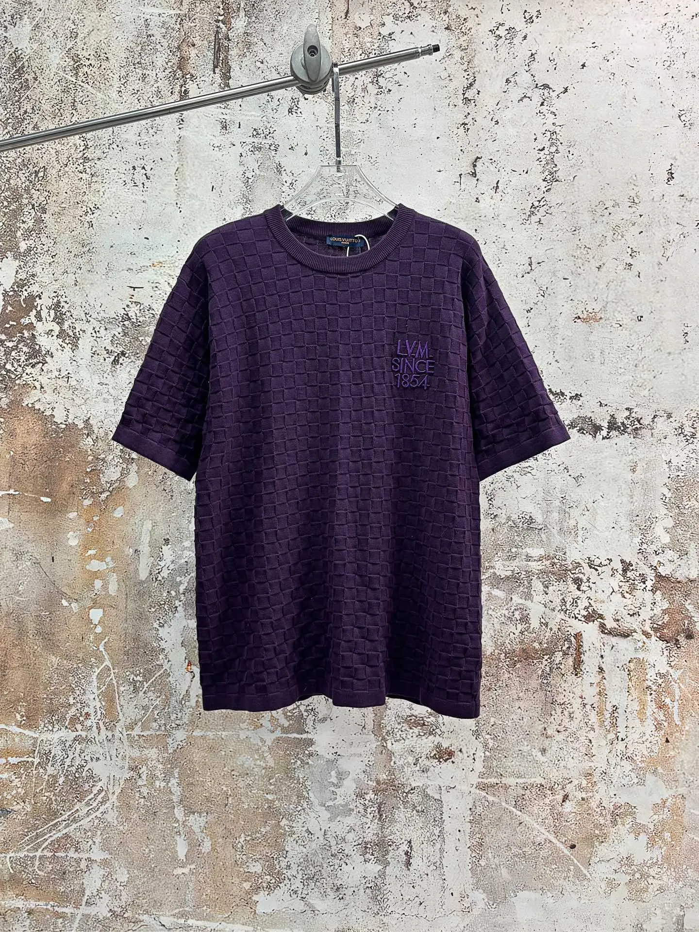 Damier Jacquard Cotton T-Shirt D18513923