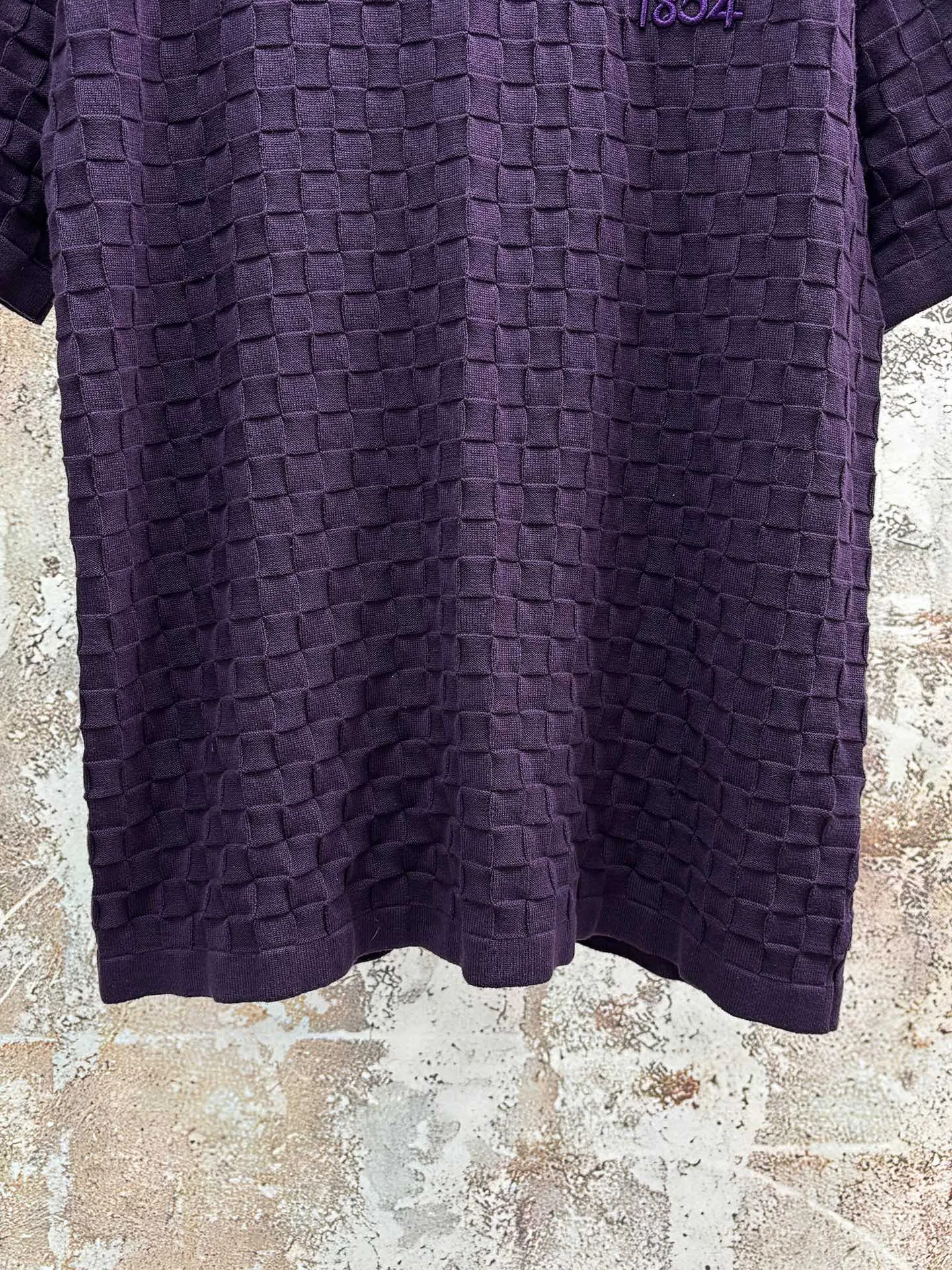 Damier Jacquard Cotton T-Shirt D18513923 — view 5